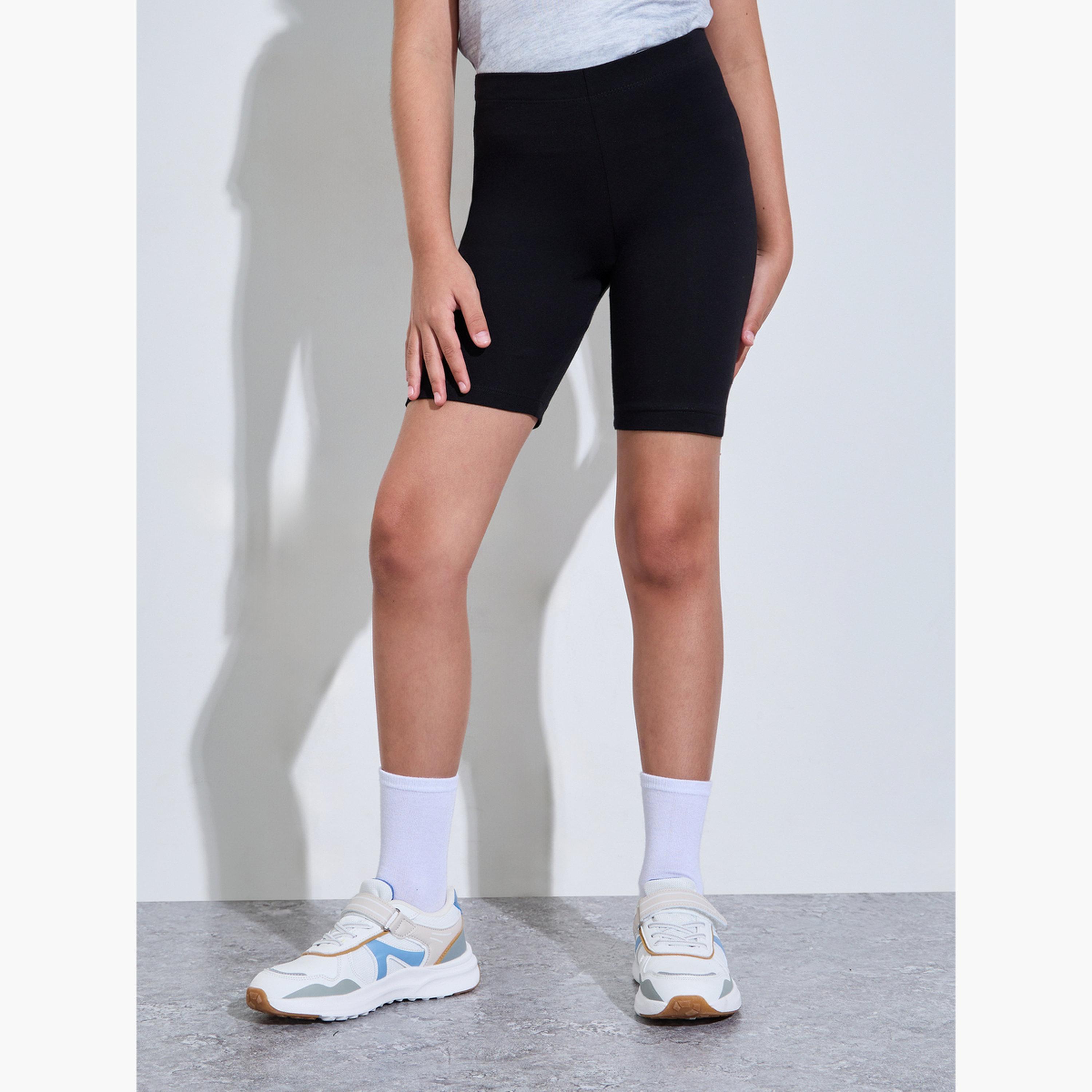 مجموعة من 2 شورت ركوب دراجات قطن للبنات-girls-clothing-bottoms-shorts-image-4