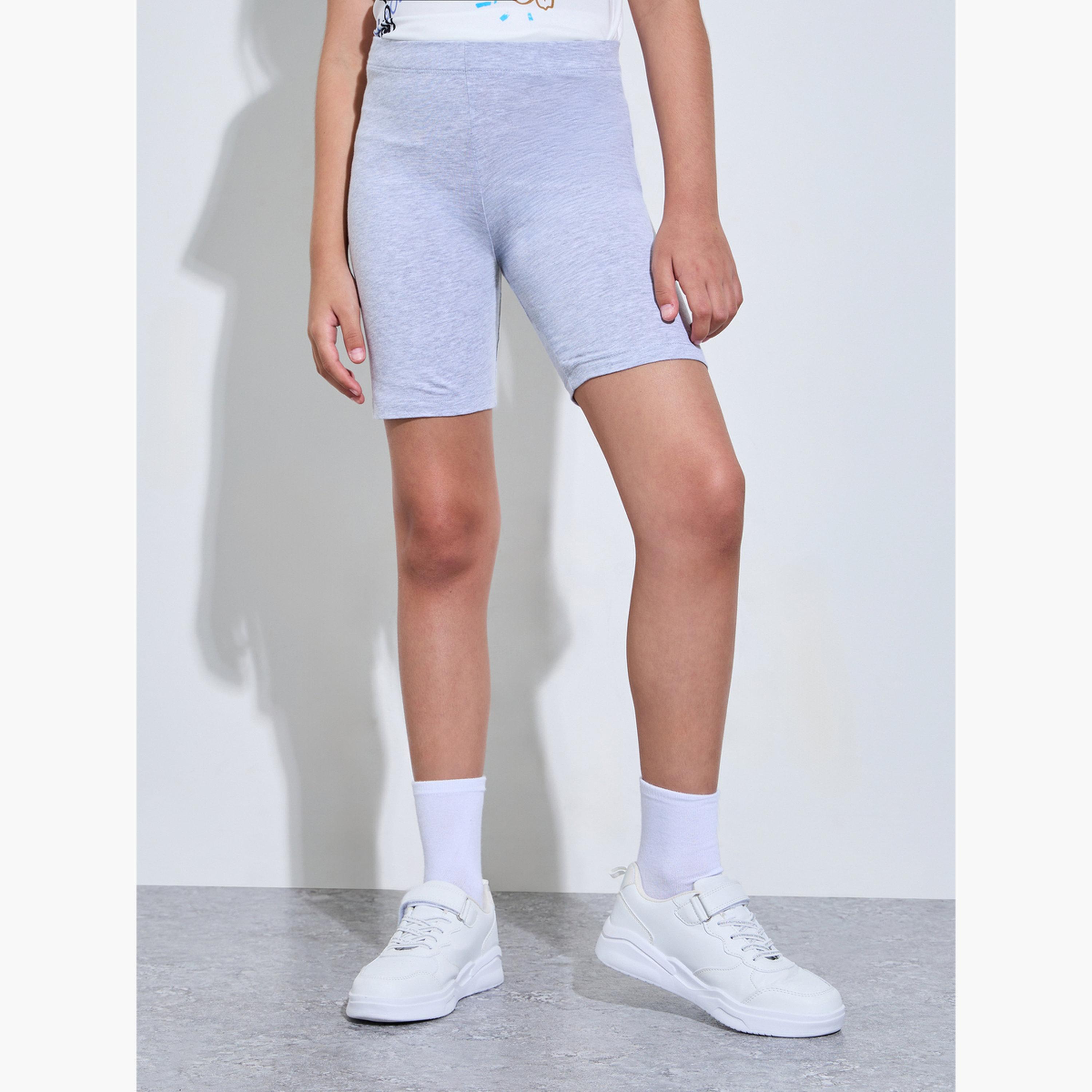 مجموعة من 2 شورت ركوب دراجات قطن للبنات-girls-clothing-bottoms-shorts-image-6