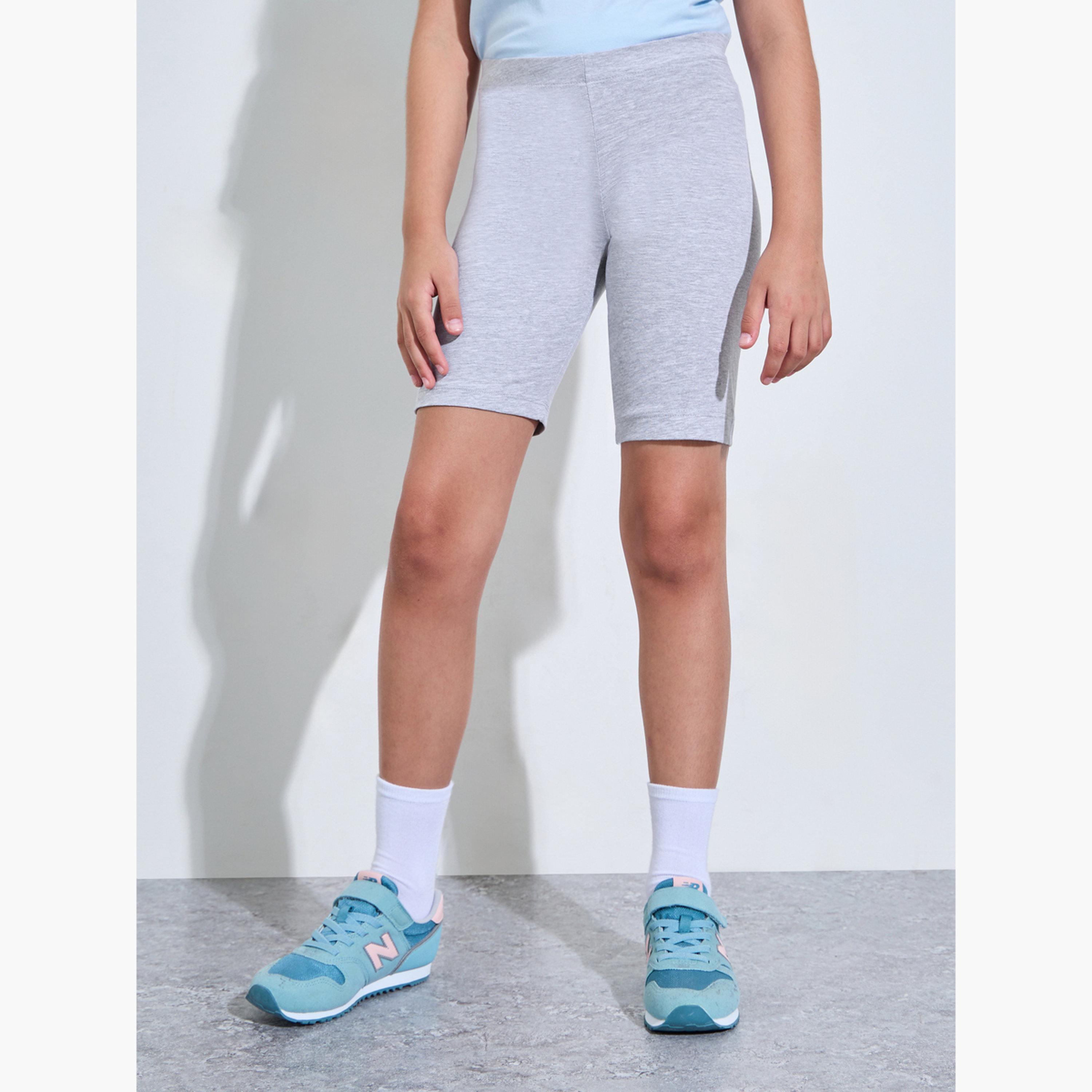 مجموعة من 2 شورت ركوب دراجات قطن للبنات-girls-clothing-bottoms-shorts-image-2