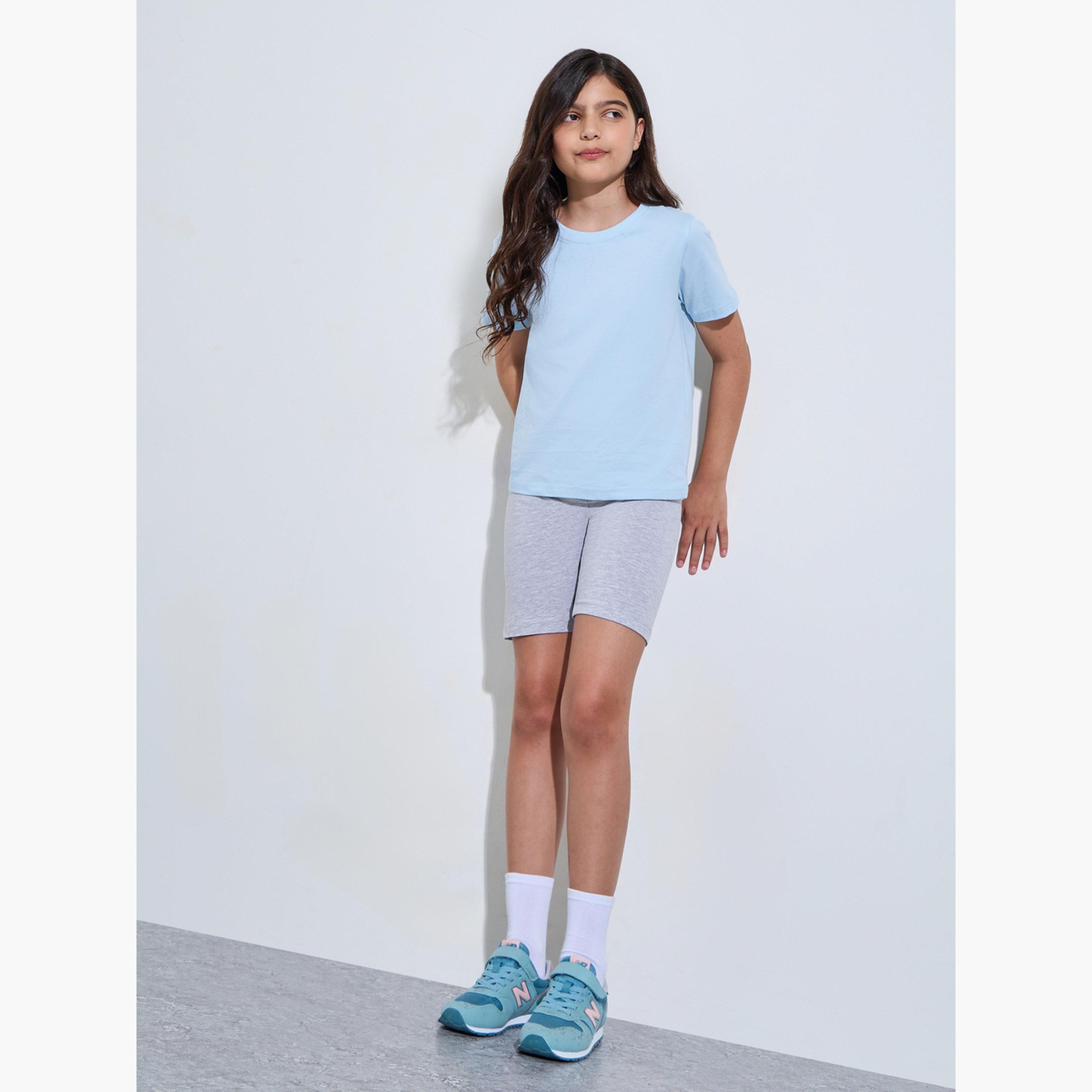 مجموعة من 2 شورت ركوب دراجات قطن للبنات-girls-clothing-bottoms-shorts-image-3