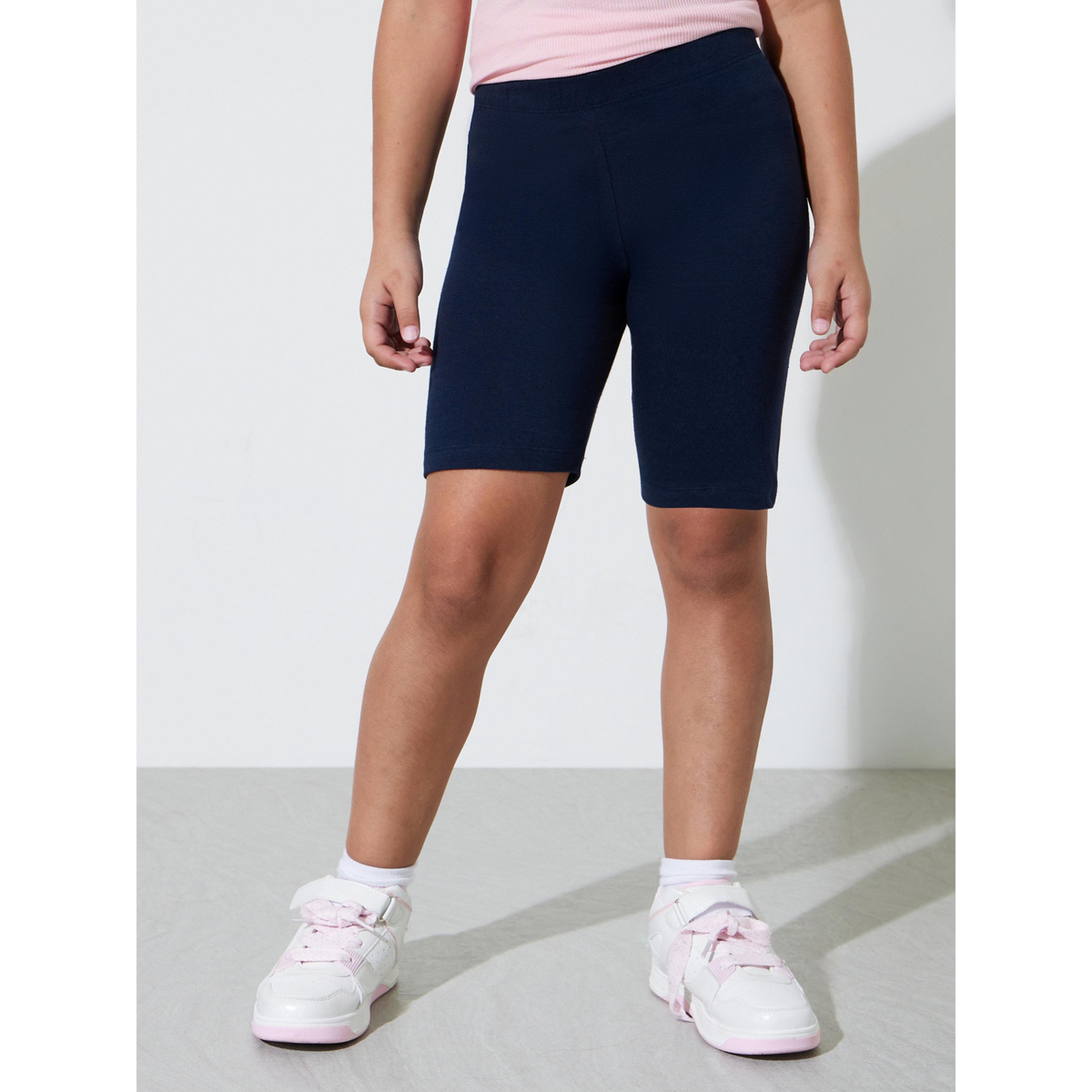 طقم شورت ركوب الدراجات قطن للبنات من قطعتين-girls-clothing-bottoms-shorts-image-2