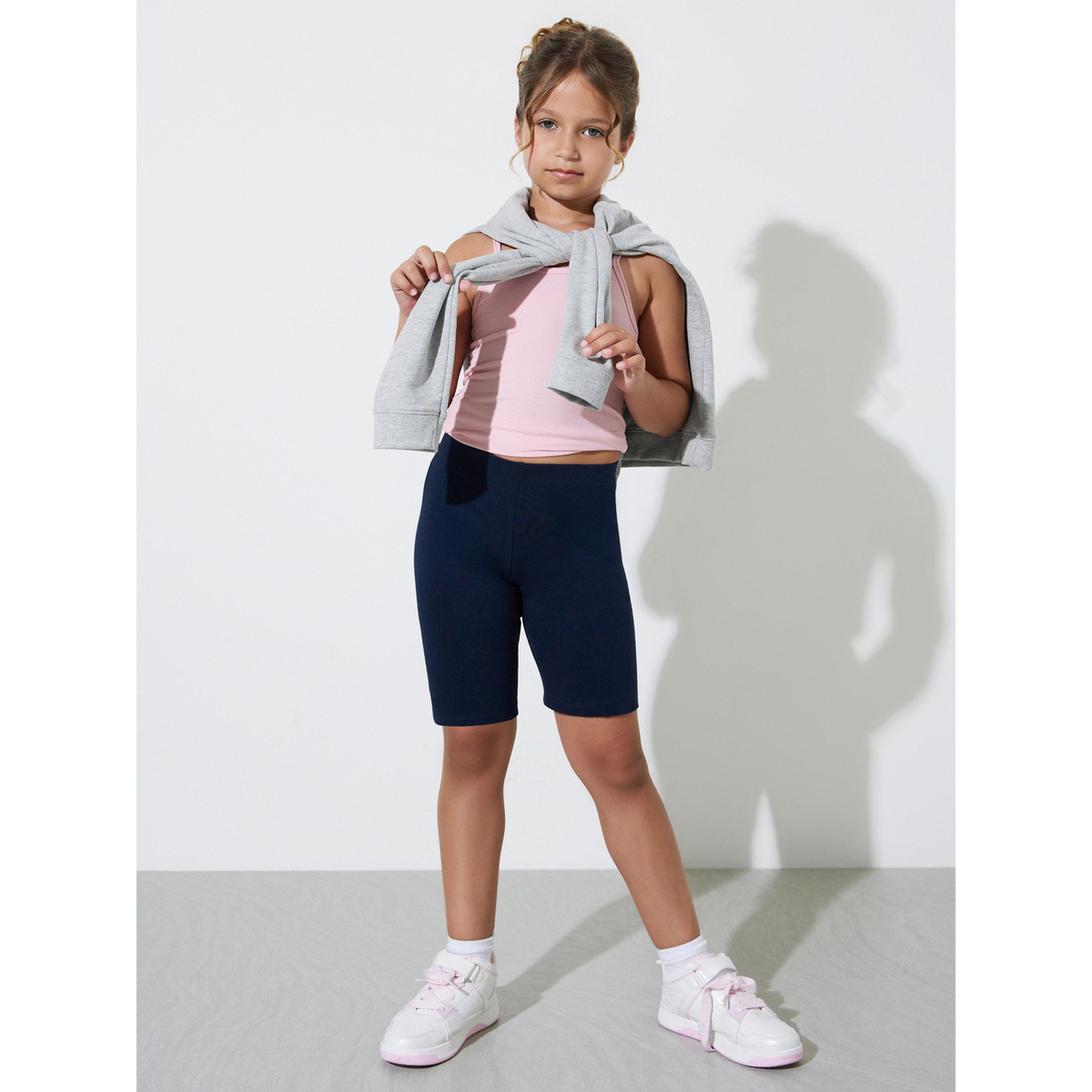 طقم شورت ركوب الدراجات قطن للبنات من قطعتين-girls-clothing-bottoms-shorts-image-3