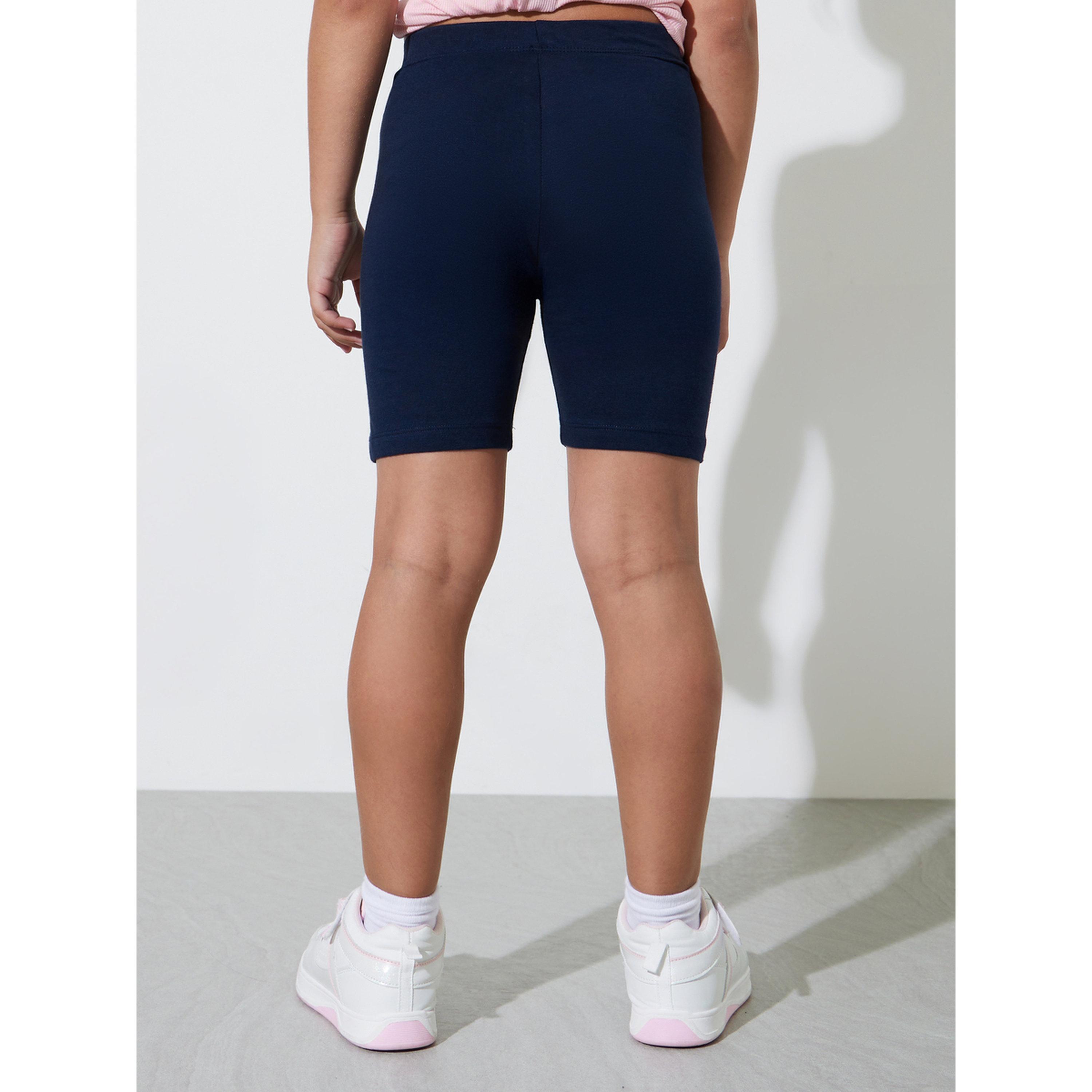 طقم شورت ركوب الدراجات قطن للبنات من قطعتين-girls-clothing-bottoms-shorts-image-5