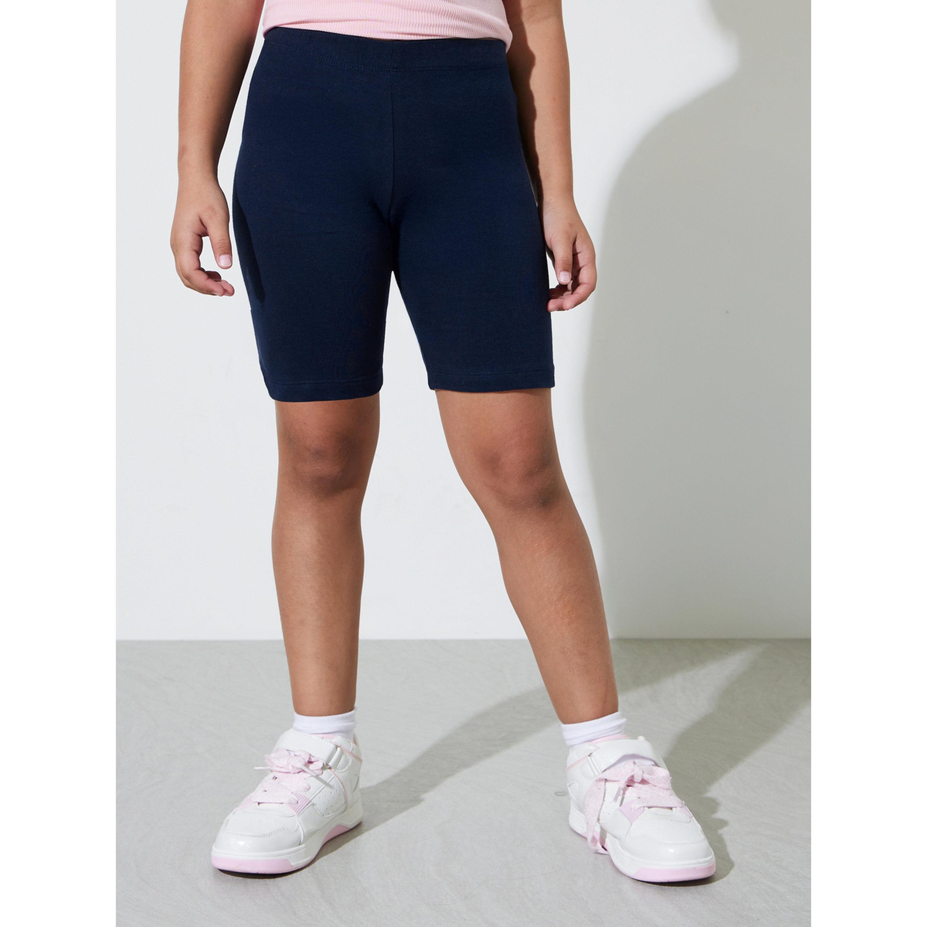 طقم شورت ركوب الدراجات قطن للبنات من قطعتين-girls-clothing-bottoms-shorts-image-6