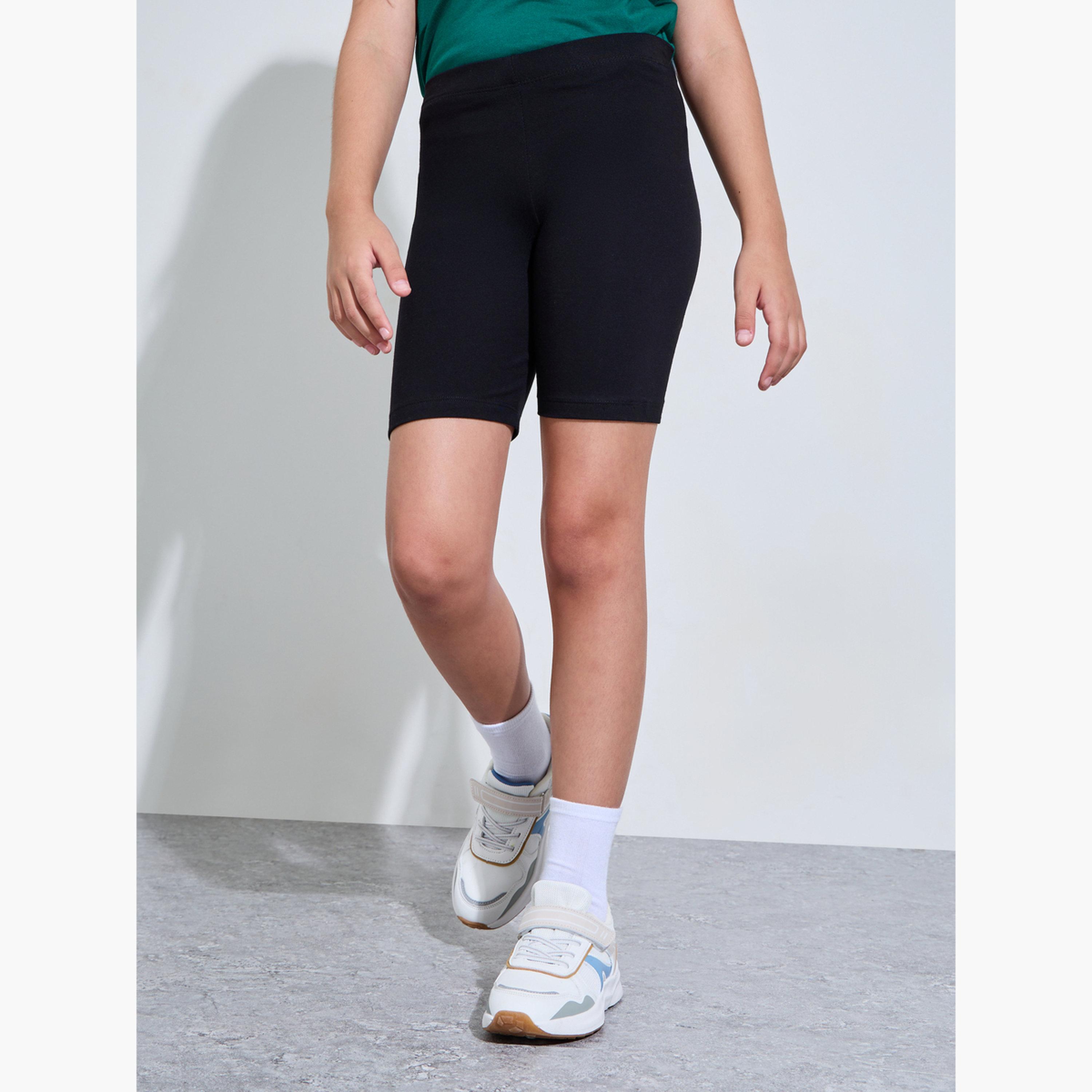 مجموعة من 2 شورت ركوب دراجات قطن للبنات-girls-clothing-bottoms-shorts-image-2