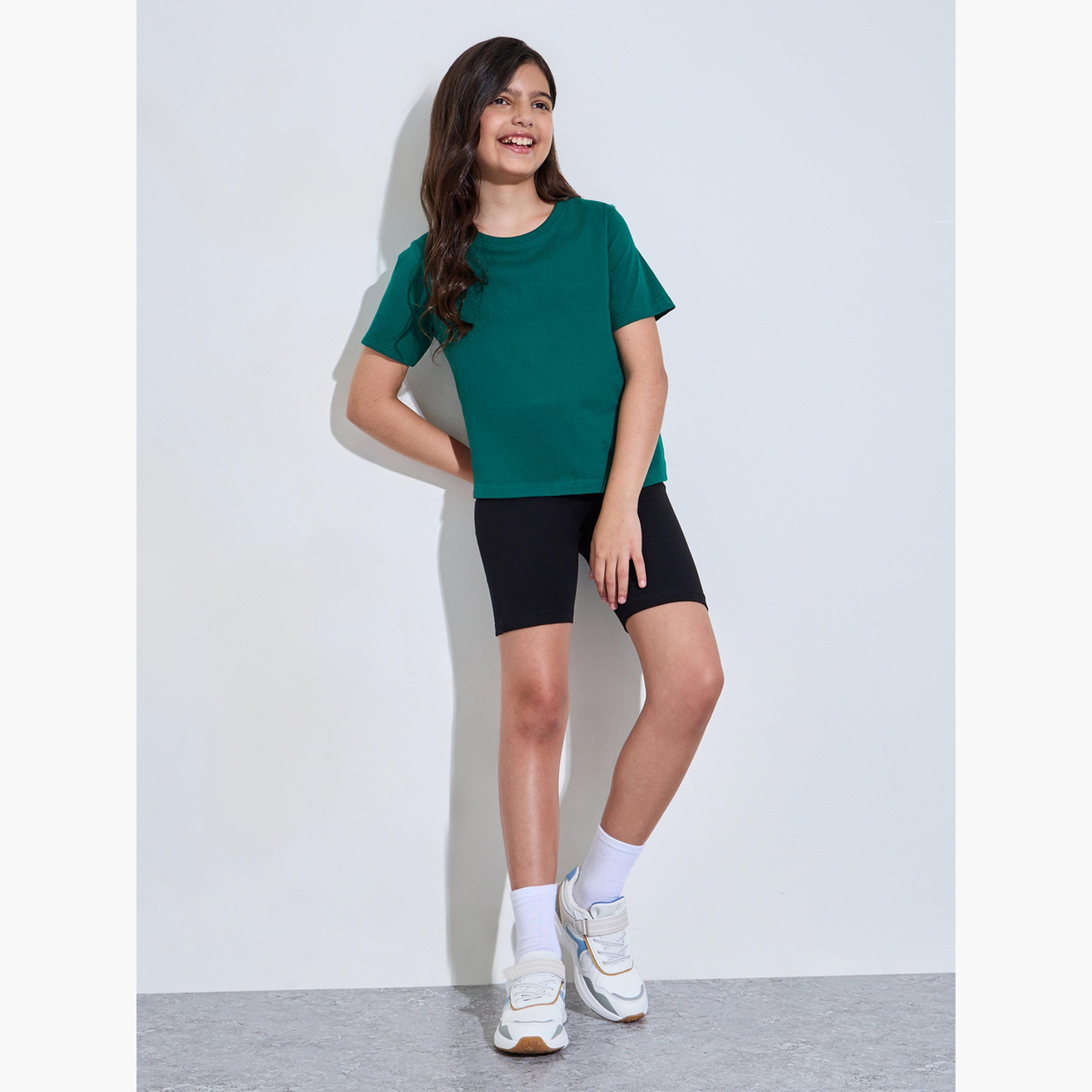 مجموعة من 2 شورت ركوب دراجات قطن للبنات-girls-clothing-bottoms-shorts-image-3