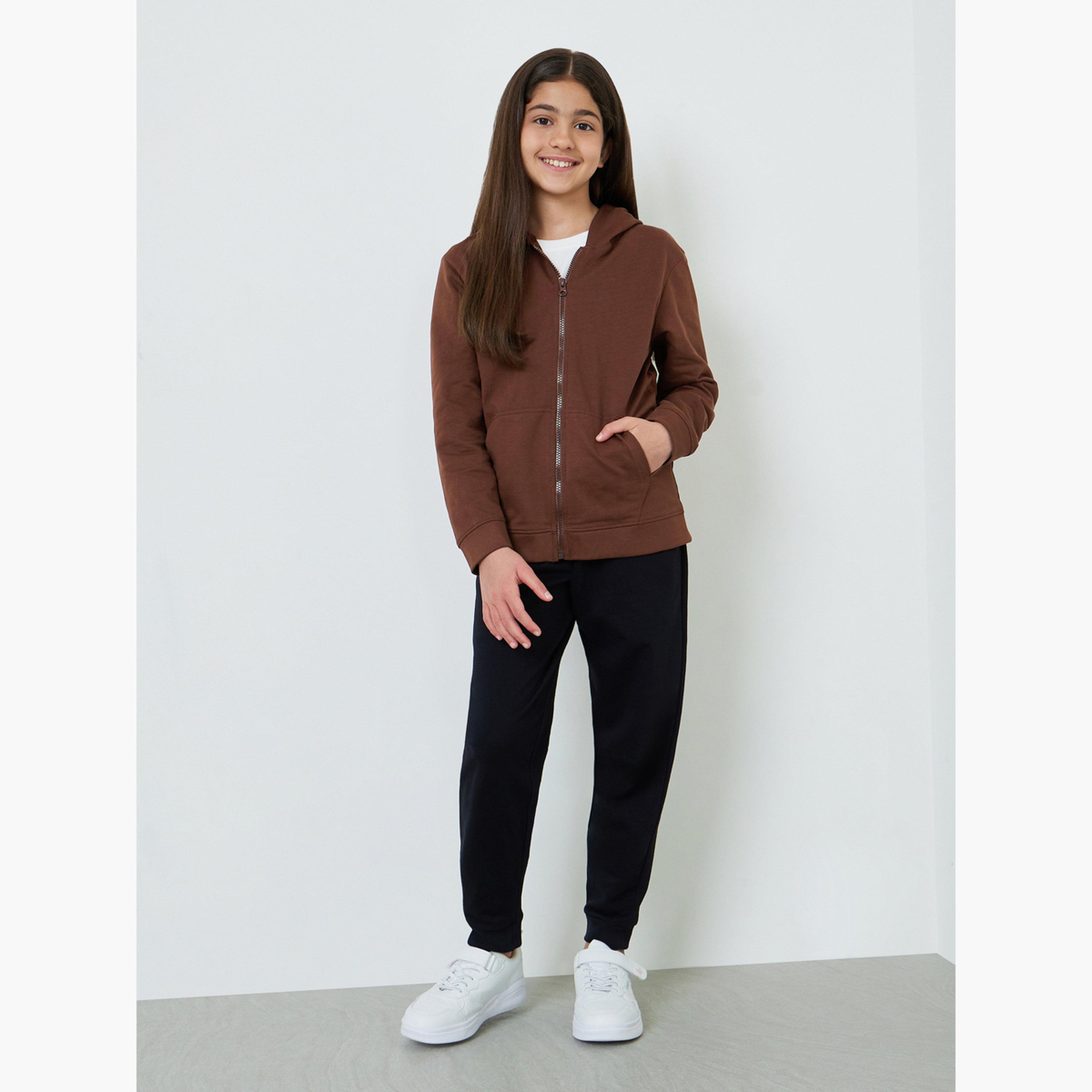 هودي قطن بسحاب وجيوب للجنسين-girls-clothing-sweatshirts-image-2