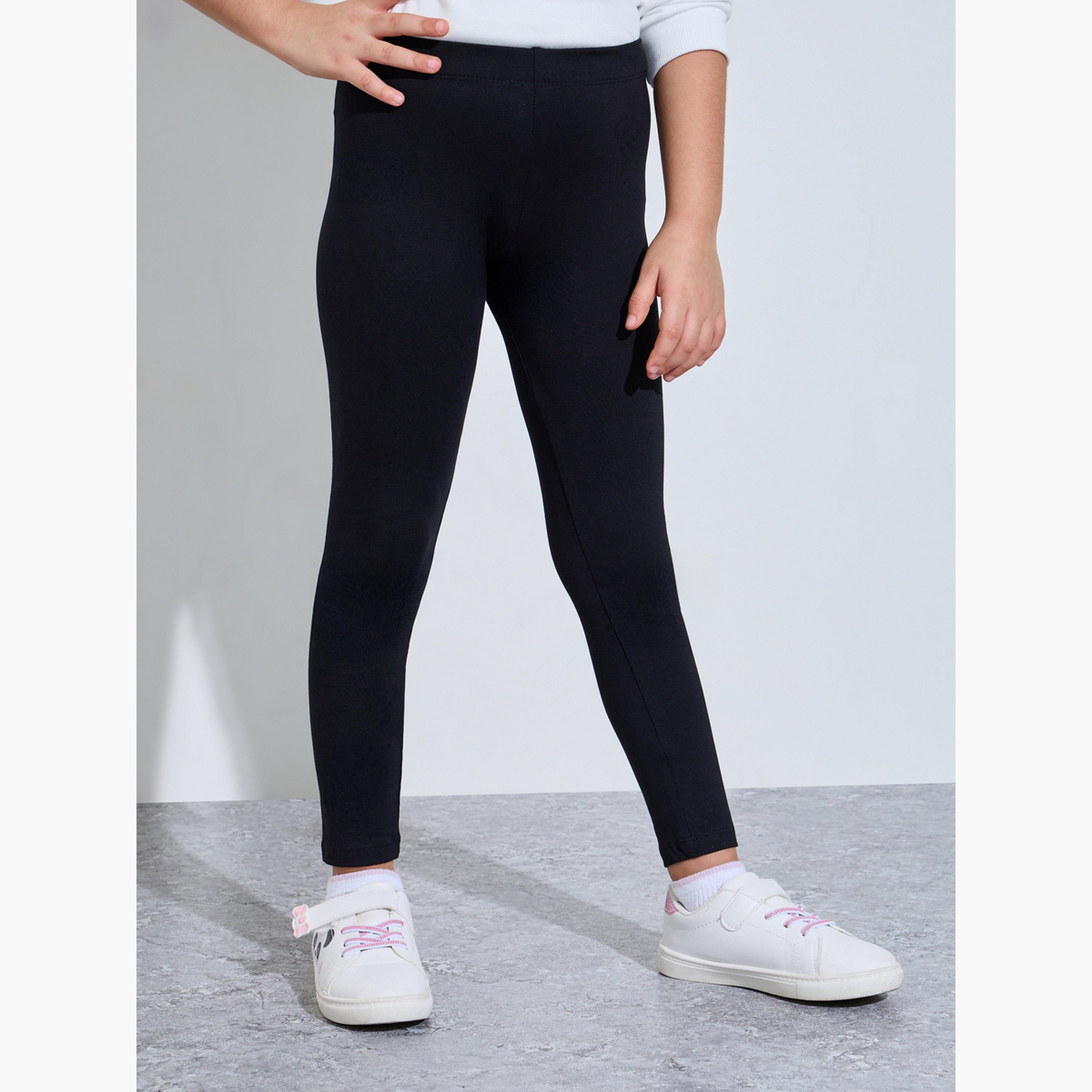 مجموعة من 2 شورت ركوب دراجات قطن للبنات-girls-clothing-bottoms-leggings-image-2