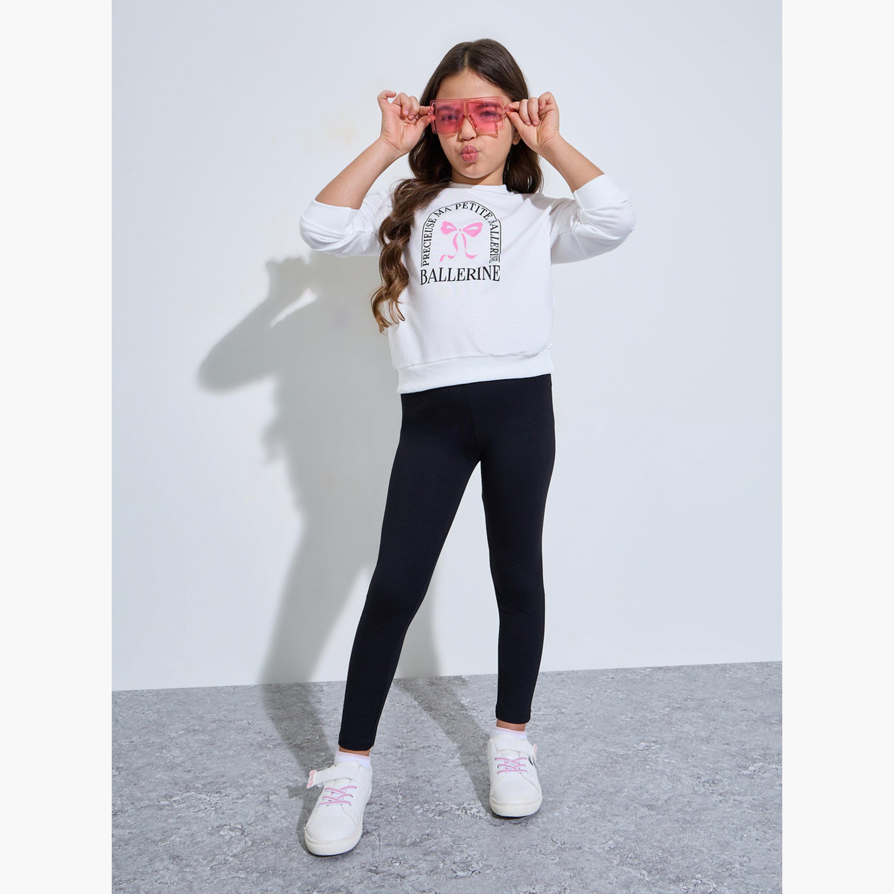 مجموعة من 2 شورت ركوب دراجات قطن للبنات-girls-clothing-bottoms-leggings-image-3