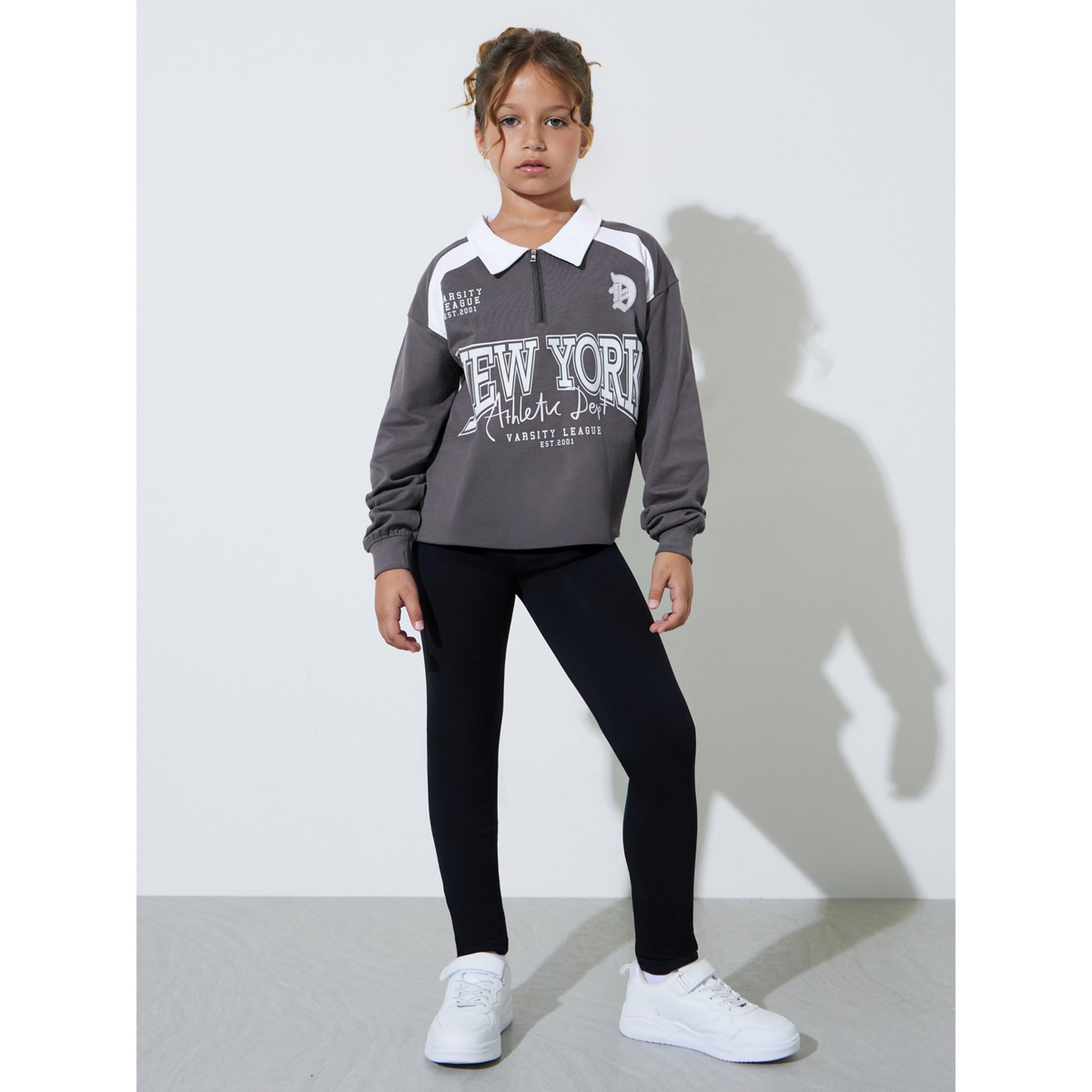 طقم ليقنز بطول كامل للبنات من قطعتين-girls-clothing-bottoms-leggings-image-3