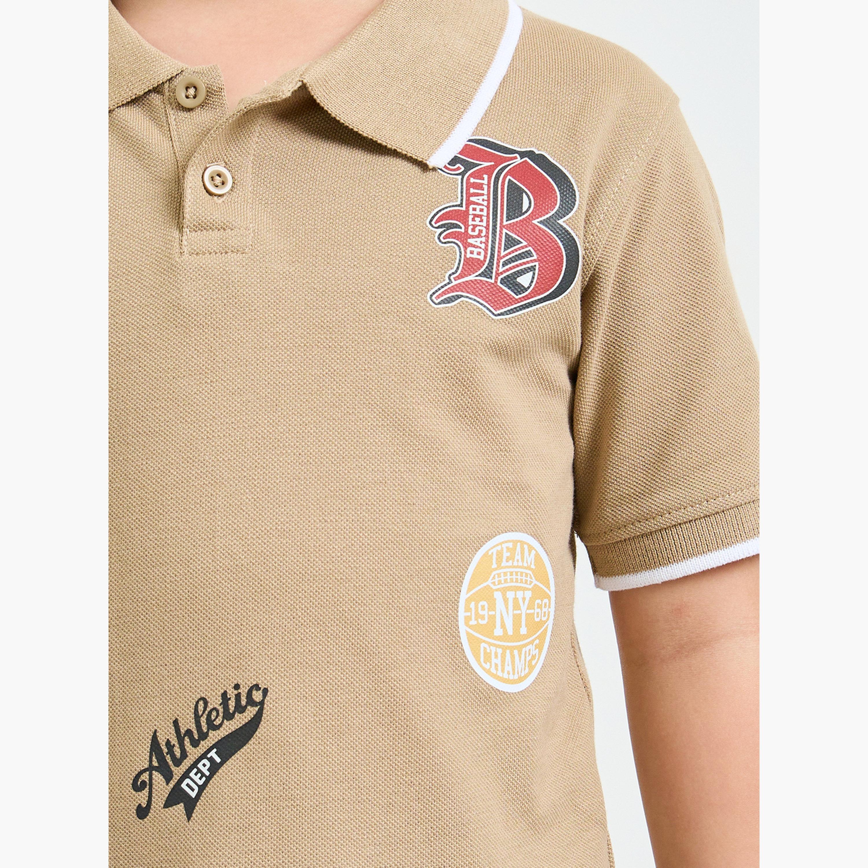 مجموعة من جوغر وتيشيرت بولو قطن مطبوع للأولاد-boys-clothing-setsandcoords-image-5