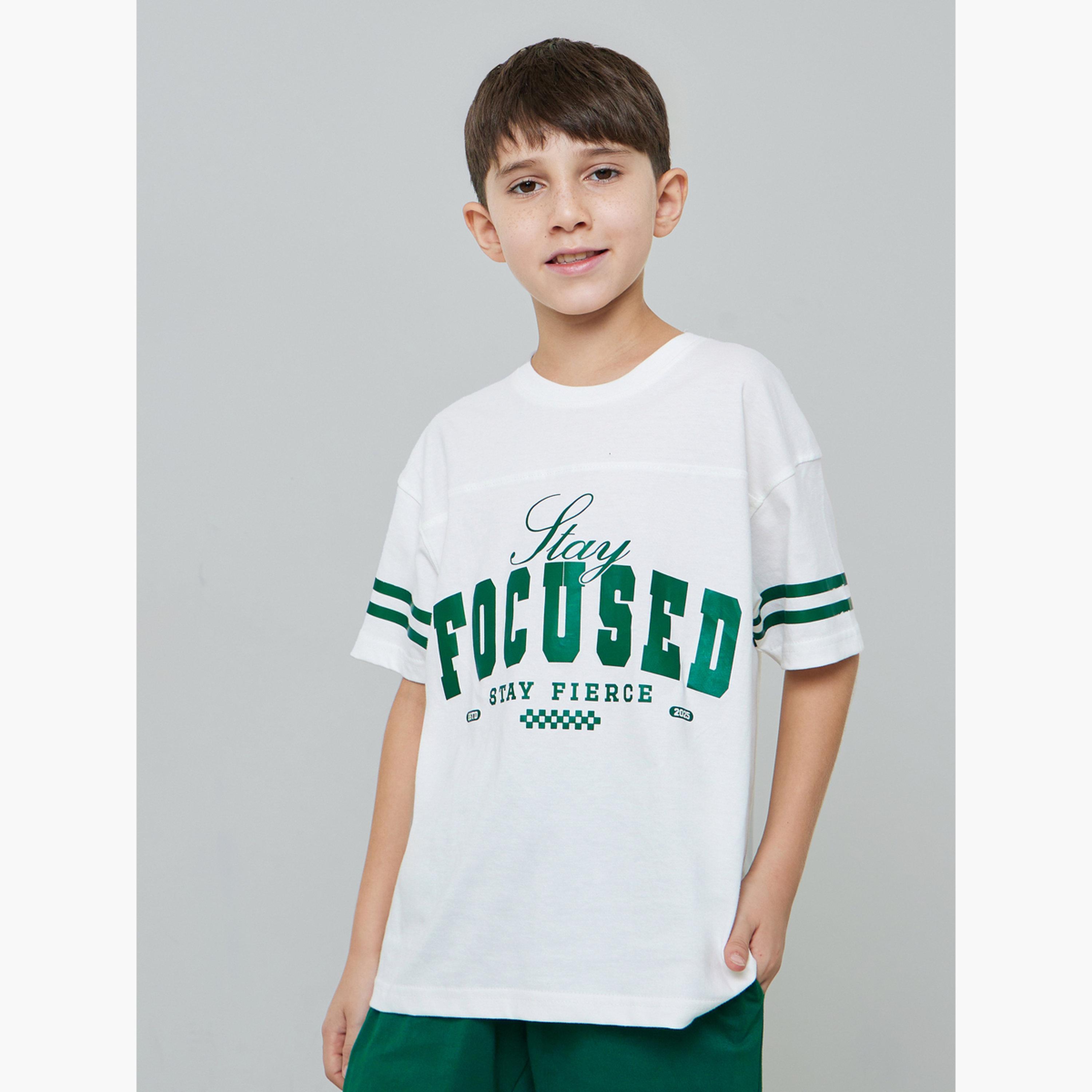 طقم شورت برباط وتيشيرت واسع بطبعة جرافيك للأولاد-boys-clothing-setsandcoords-image-3