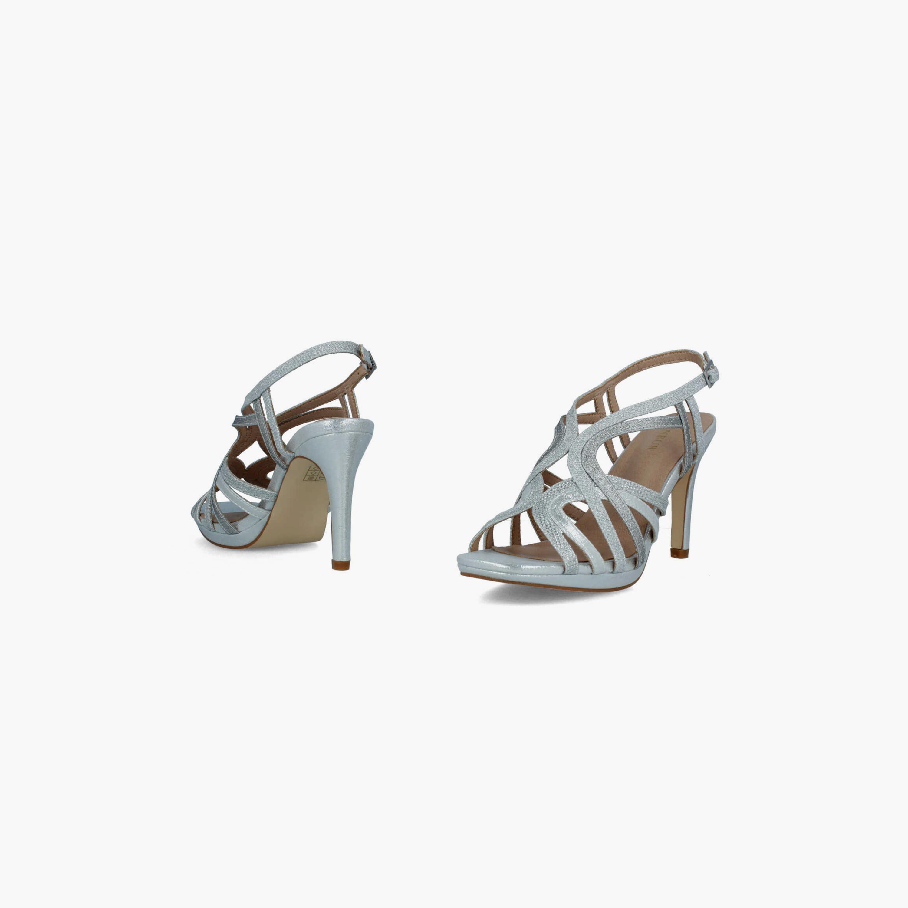 Menbur Women's Metallic Strap Sandals | 21216-women-shoes-sandals-flats-image-4