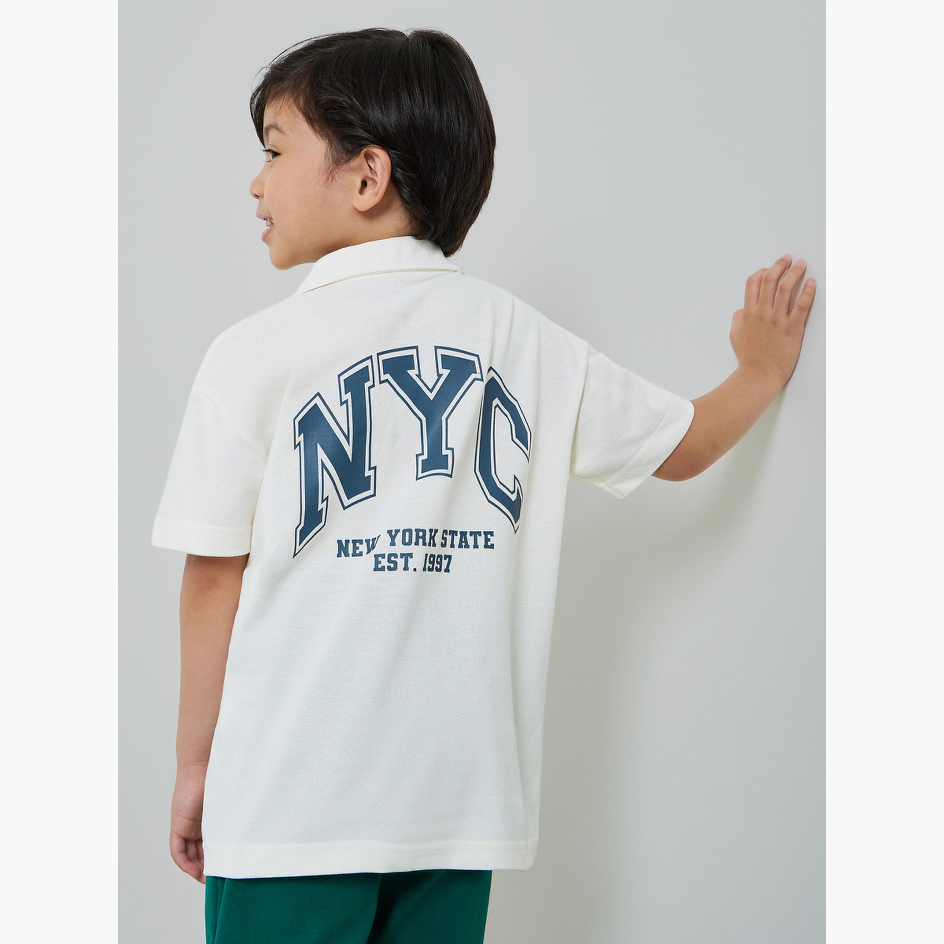 قميص جيرسي مطبوع بياقة منتجع للأولاد-boys-clothing-shirts-image-3