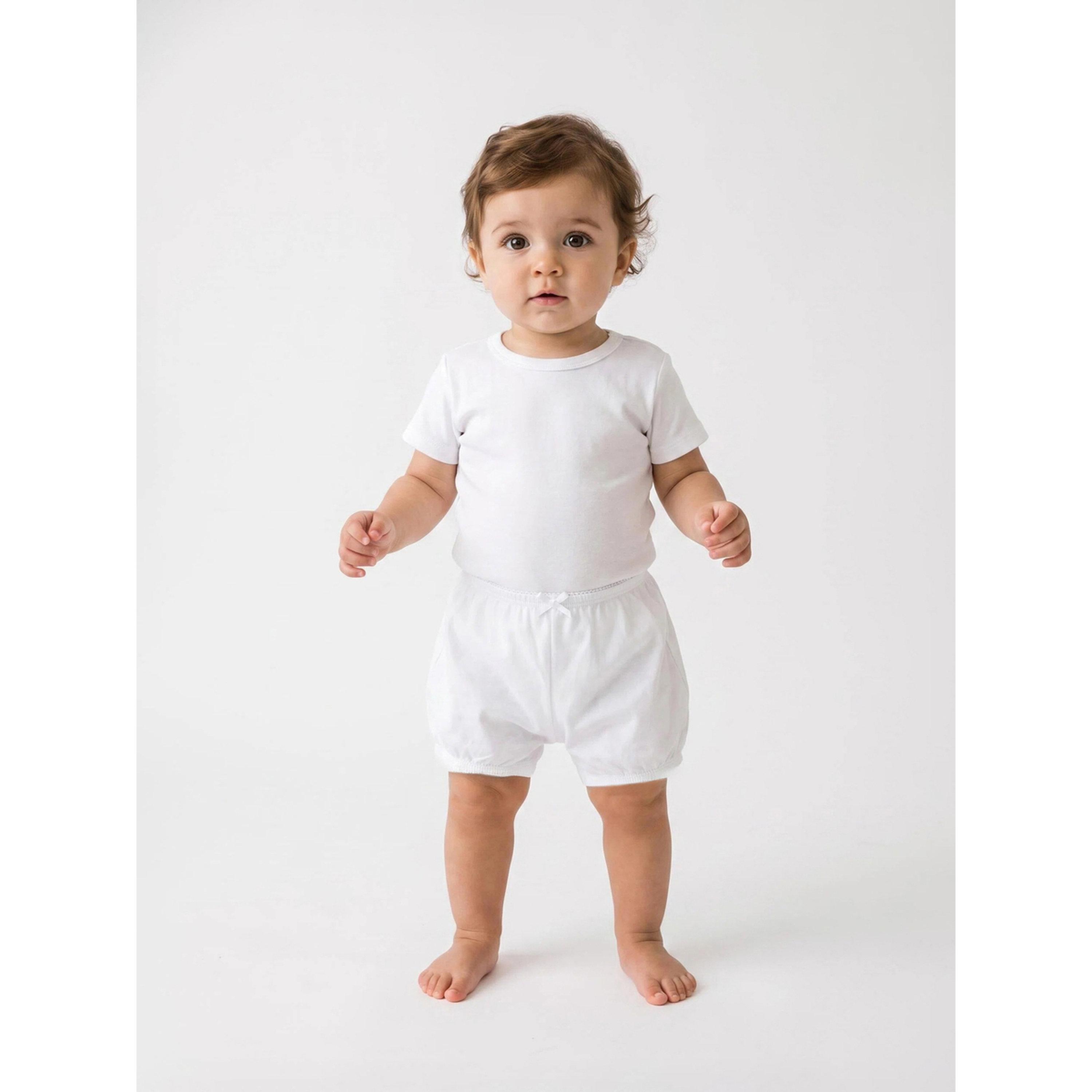Styli Girls Pack of 5 -White Cotton Blend Boxer Briefs-girls-clothing-innerwear-image-2