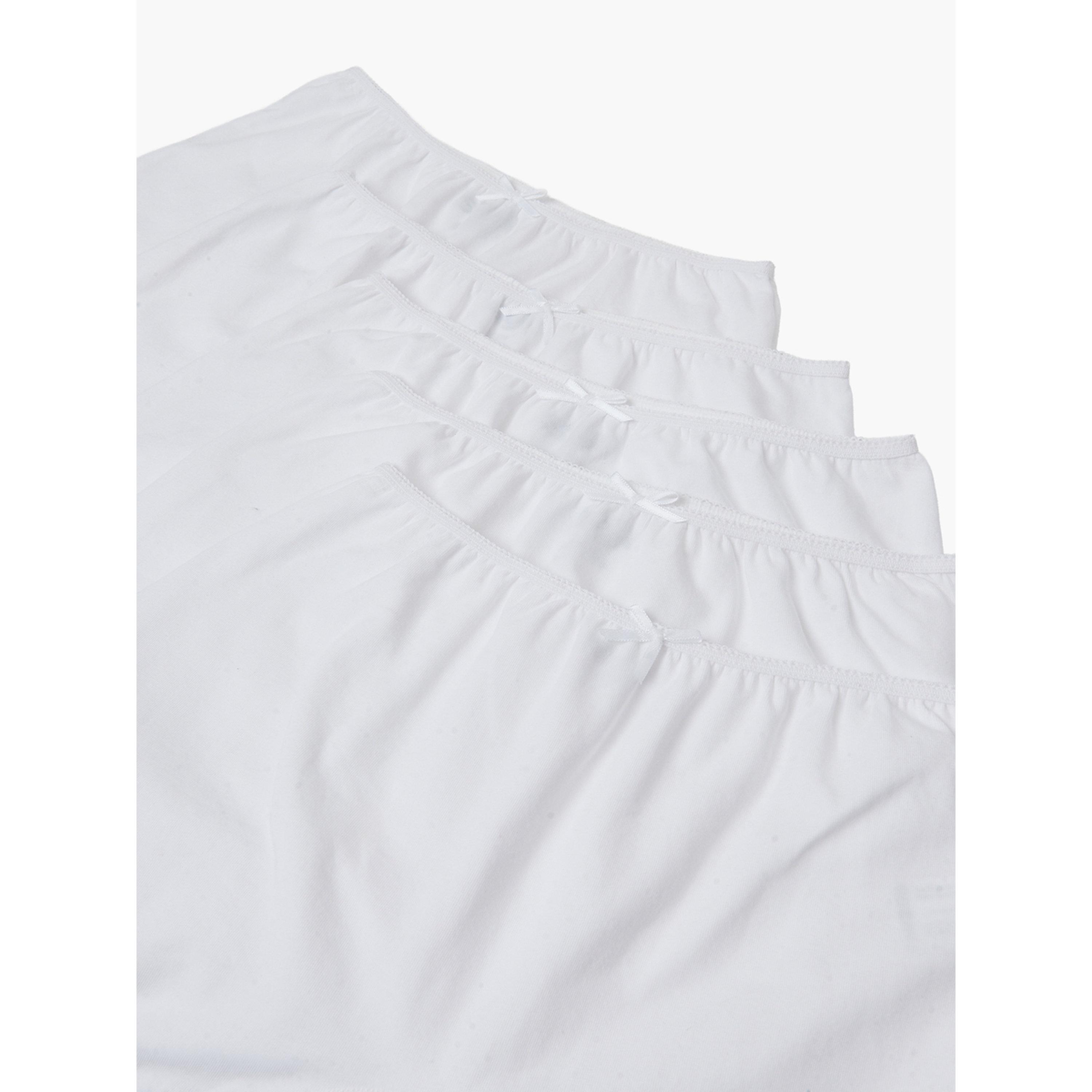 Styli Girls Pack of 5 -White Cotton Blend Boxer Briefs-girls-clothing-innerwear-image-3