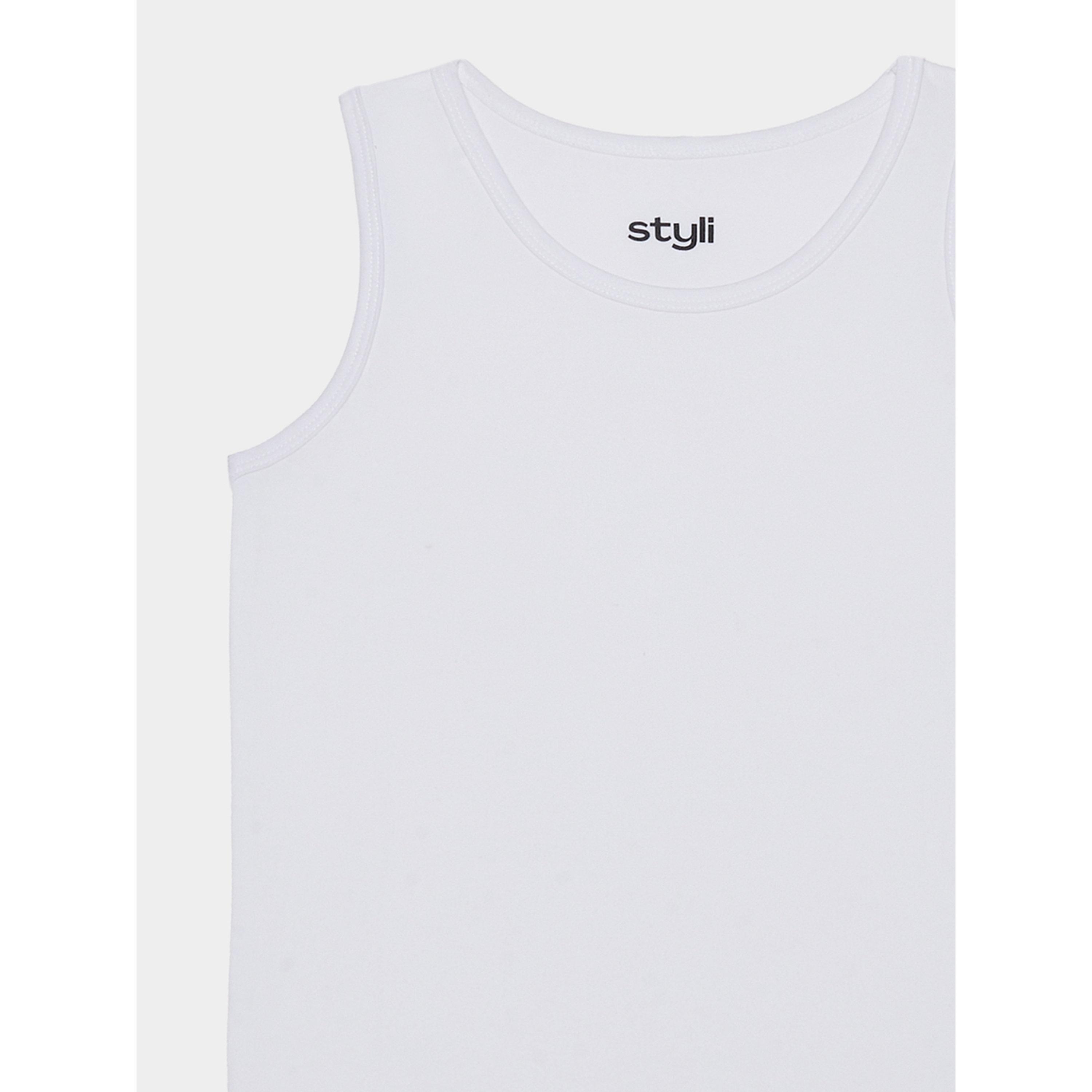 طقم كنزات من مزيج القطن بلون سادة للأولاد من 5 قطع-boys-clothing-innerwear-image-3