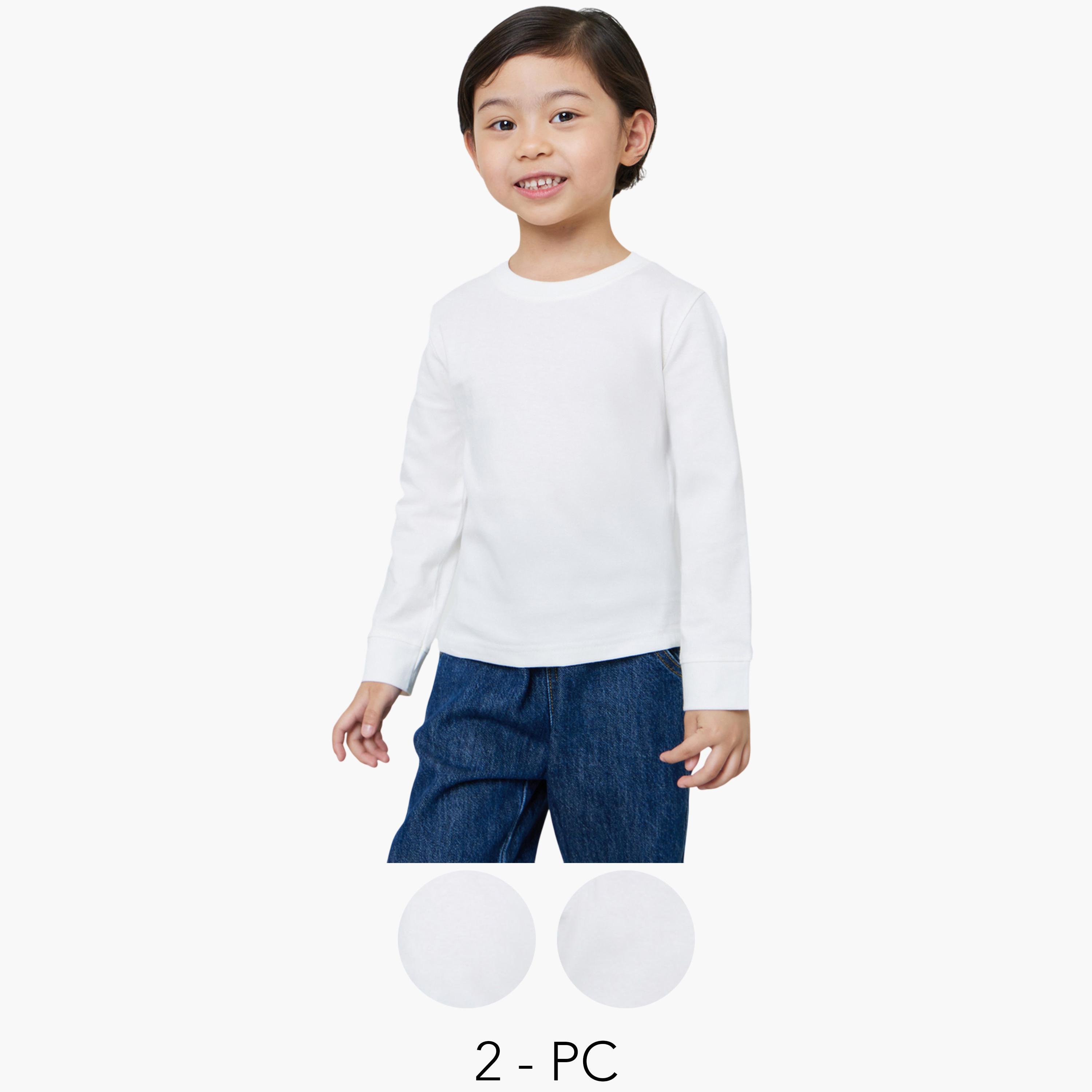 Styli Pack of 2 - Boys Long Sleeves Cotton T-Shirt-boys-clothing-tshirtsandpolos-image-1
