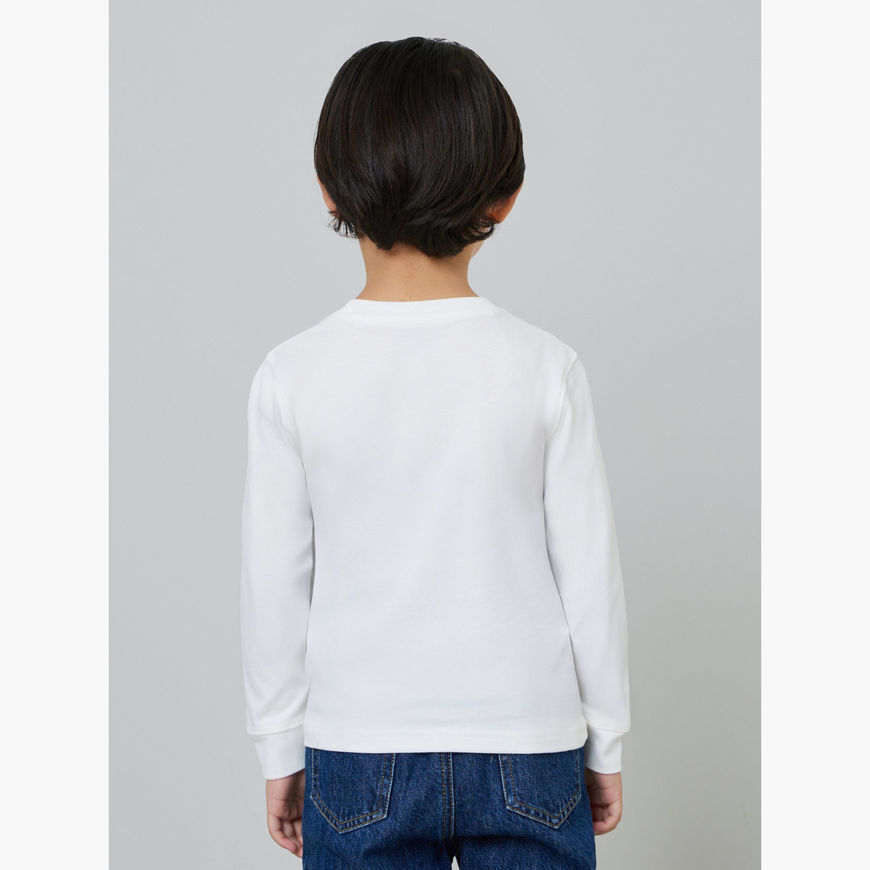 Styli Pack of 2 - Boys Long Sleeves Cotton T-Shirt-boys-clothing-tshirtsandpolos-image-5
