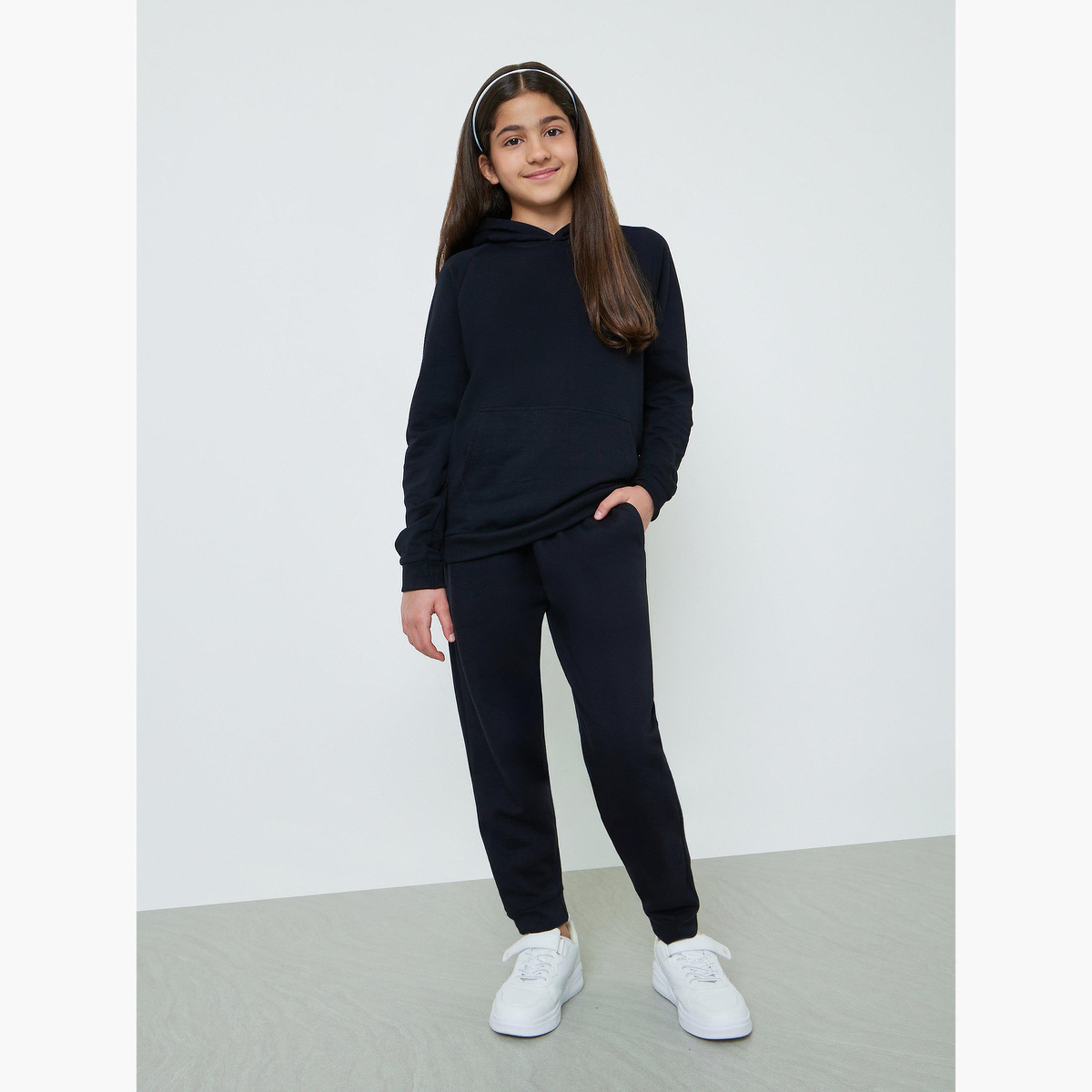 هودي قطن بقصة عادية للجنسين،-girls-clothing-sweatshirts-image-2