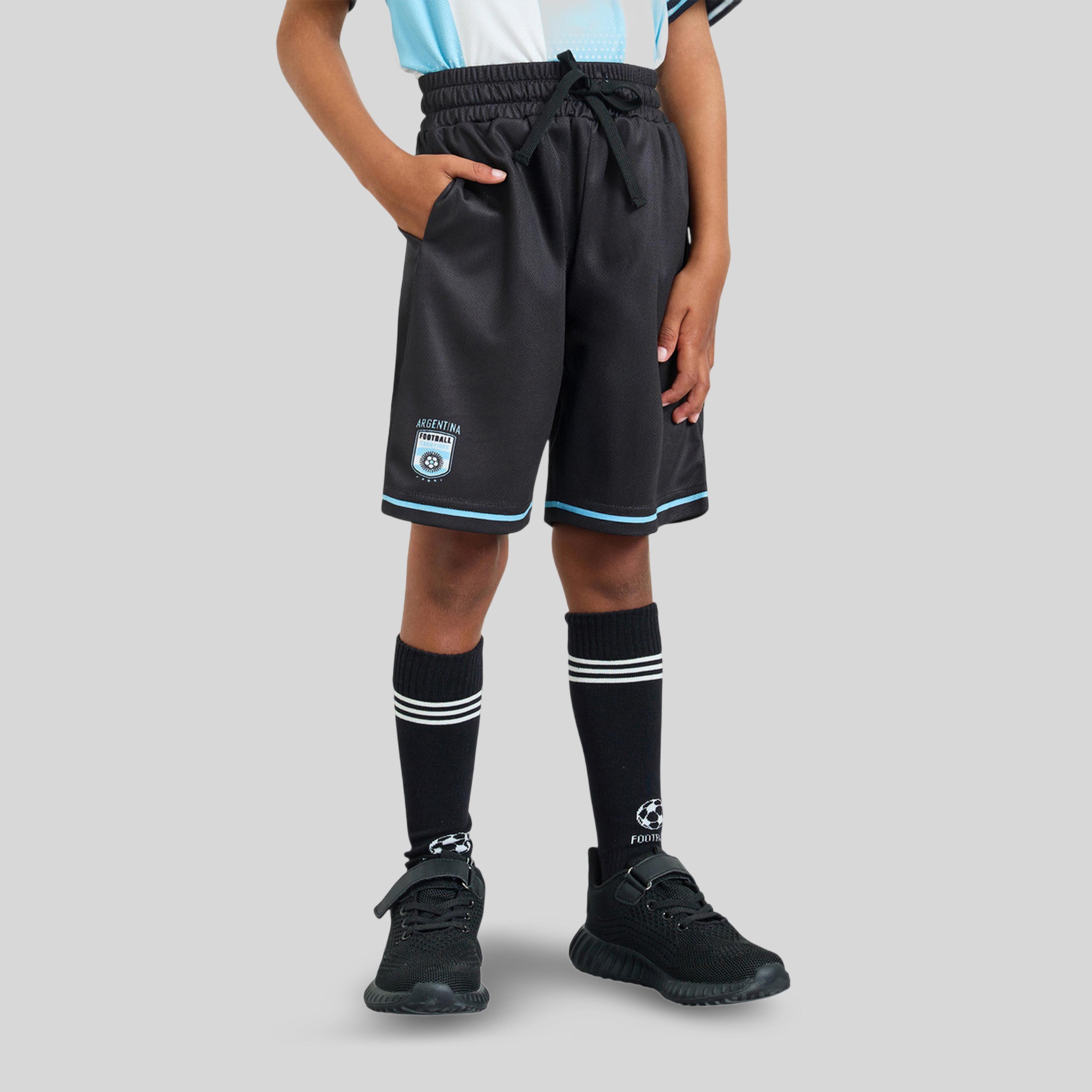 مجموعة للأطفال من شورت وتيشيرت جيرسي بطبعات الأرجنتين مستوحاة من كرة القدم-boys-clothing-setsandcoords-image-5