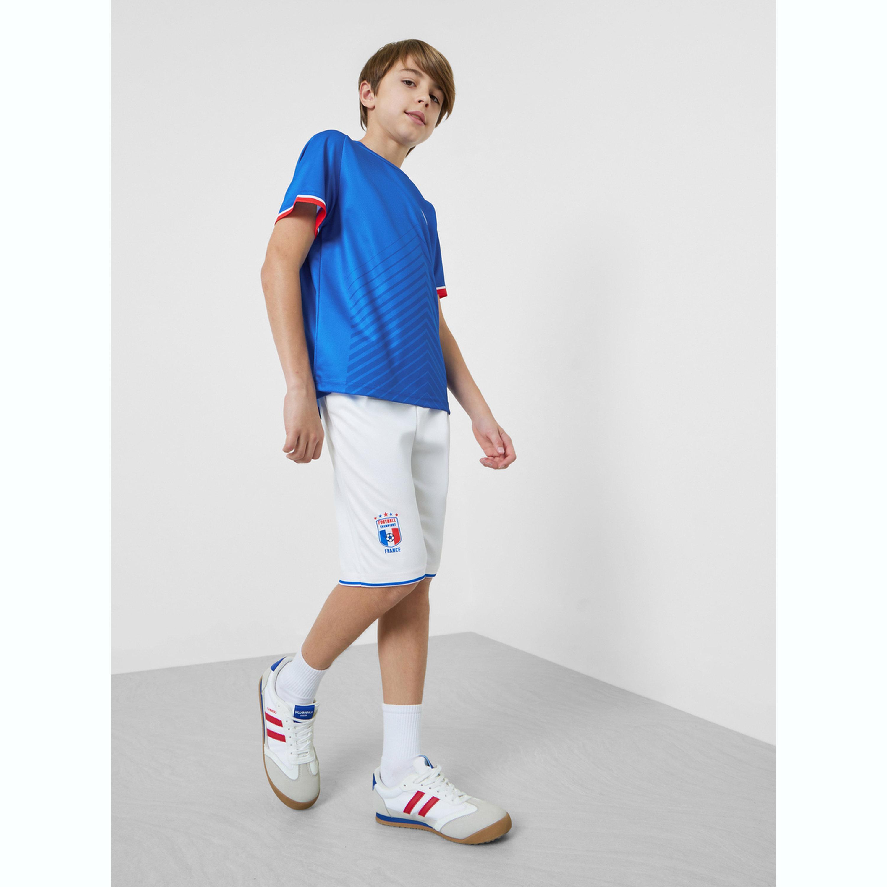 مجموعة للأطفال من شورت وتيشيرت جيرسي بطبعات فرنسا مستوحاة من كرة القدم-boys-clothing-sportswear-sets-image-2