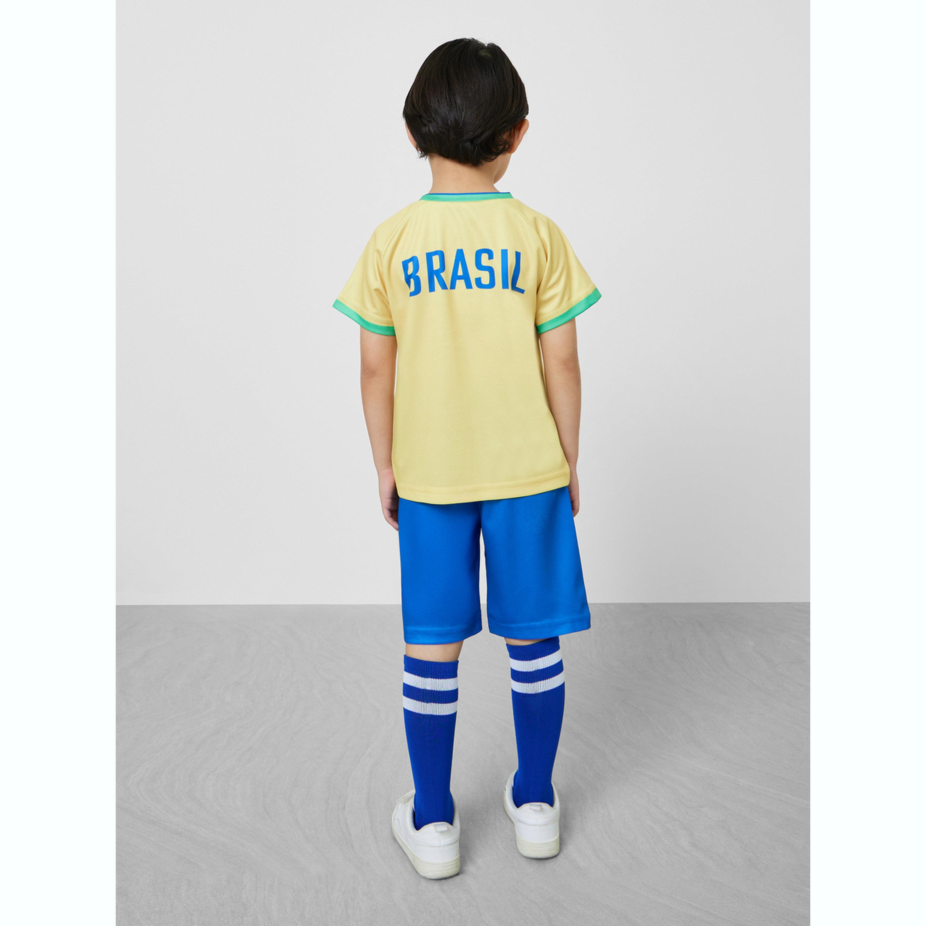 طقم كرة قدم منتخب البرازيل من شورت وتيشيرت-boys-clothing-sportswear-sets-image-5