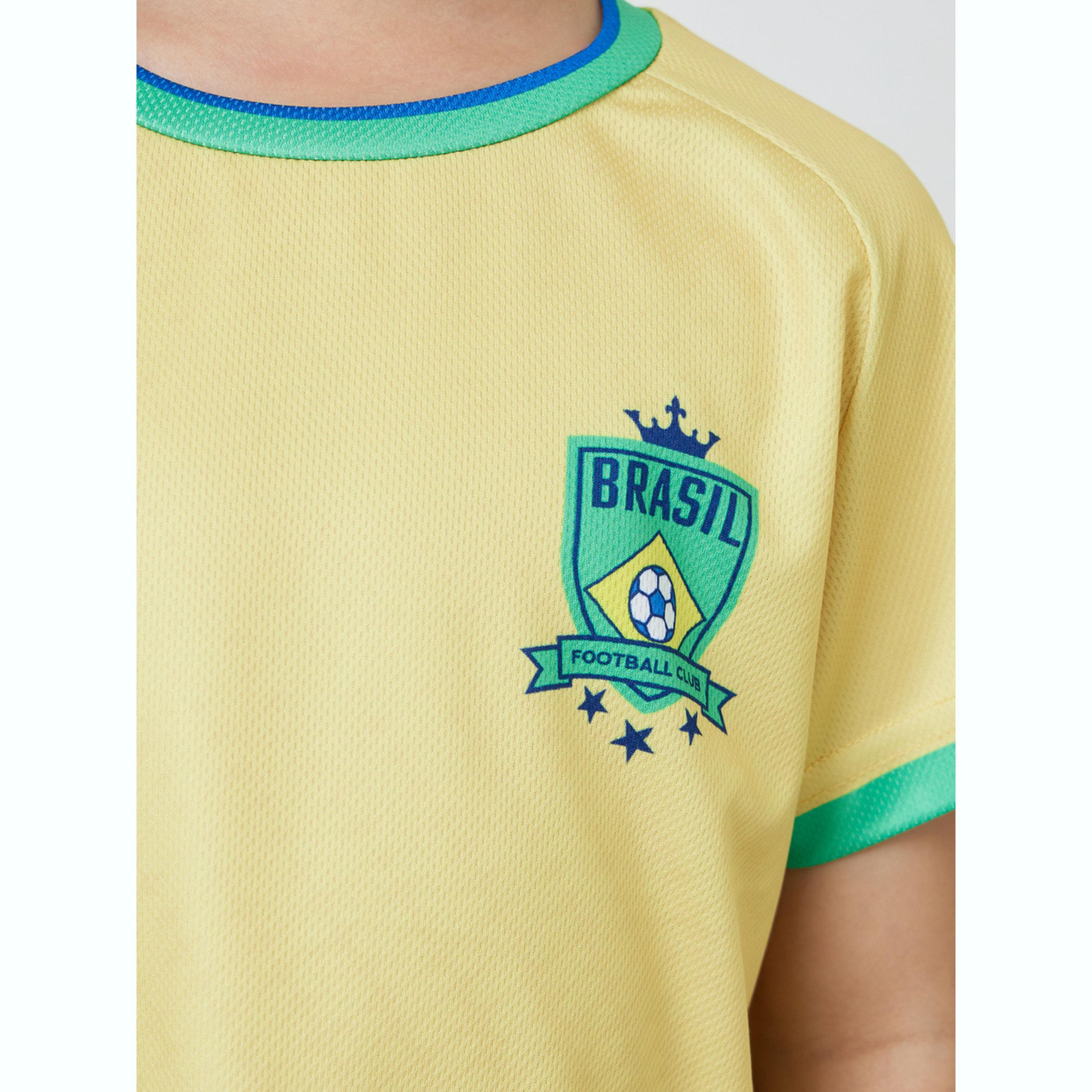 طقم كرة قدم منتخب البرازيل من شورت وتيشيرت-boys-clothing-sportswear-sets-image-7