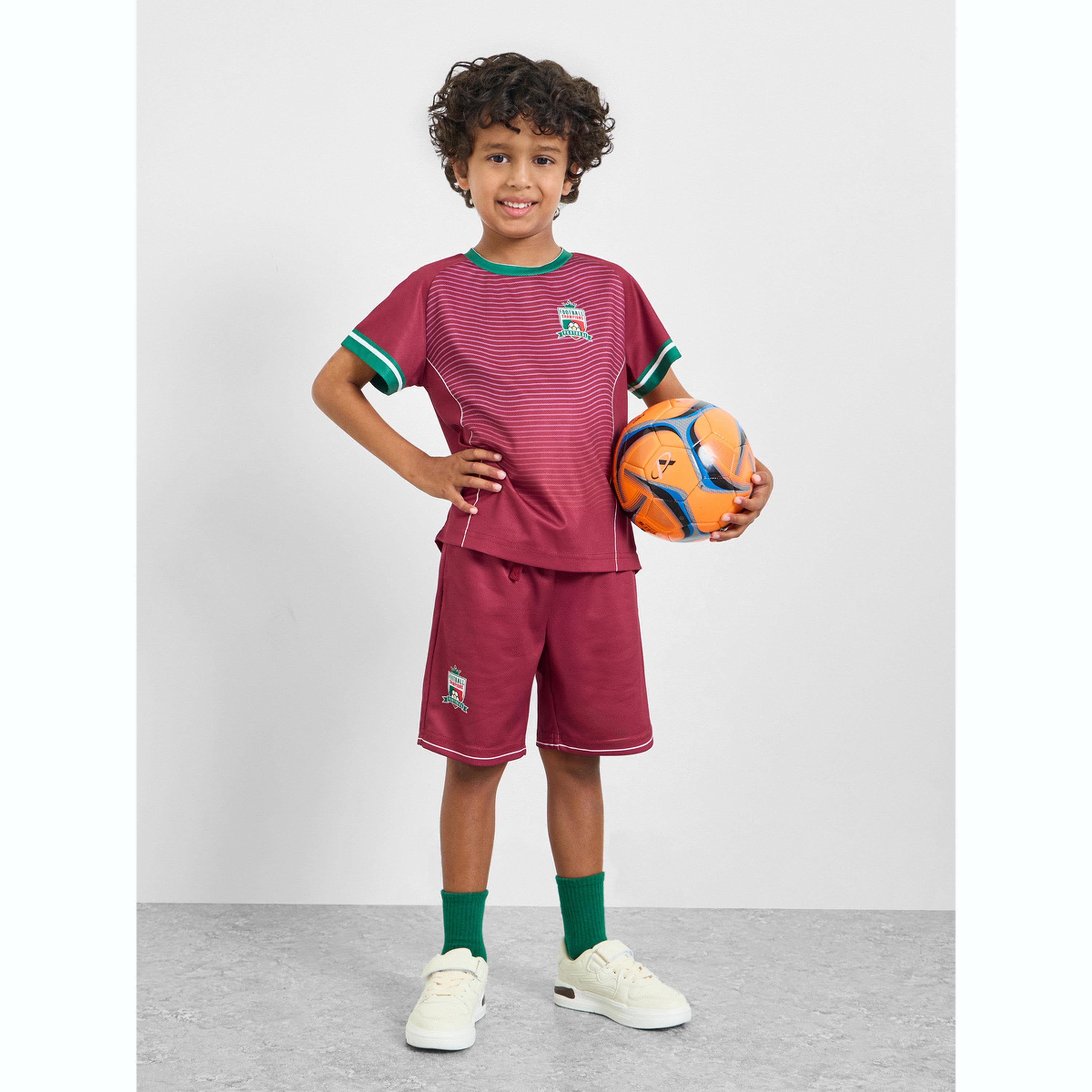 مجموعة من شورت وتيشيرت جيرسي بطبعات البرتغال مستوحاة من كرة القدم-boys-clothing-sportswear-sets-image-2