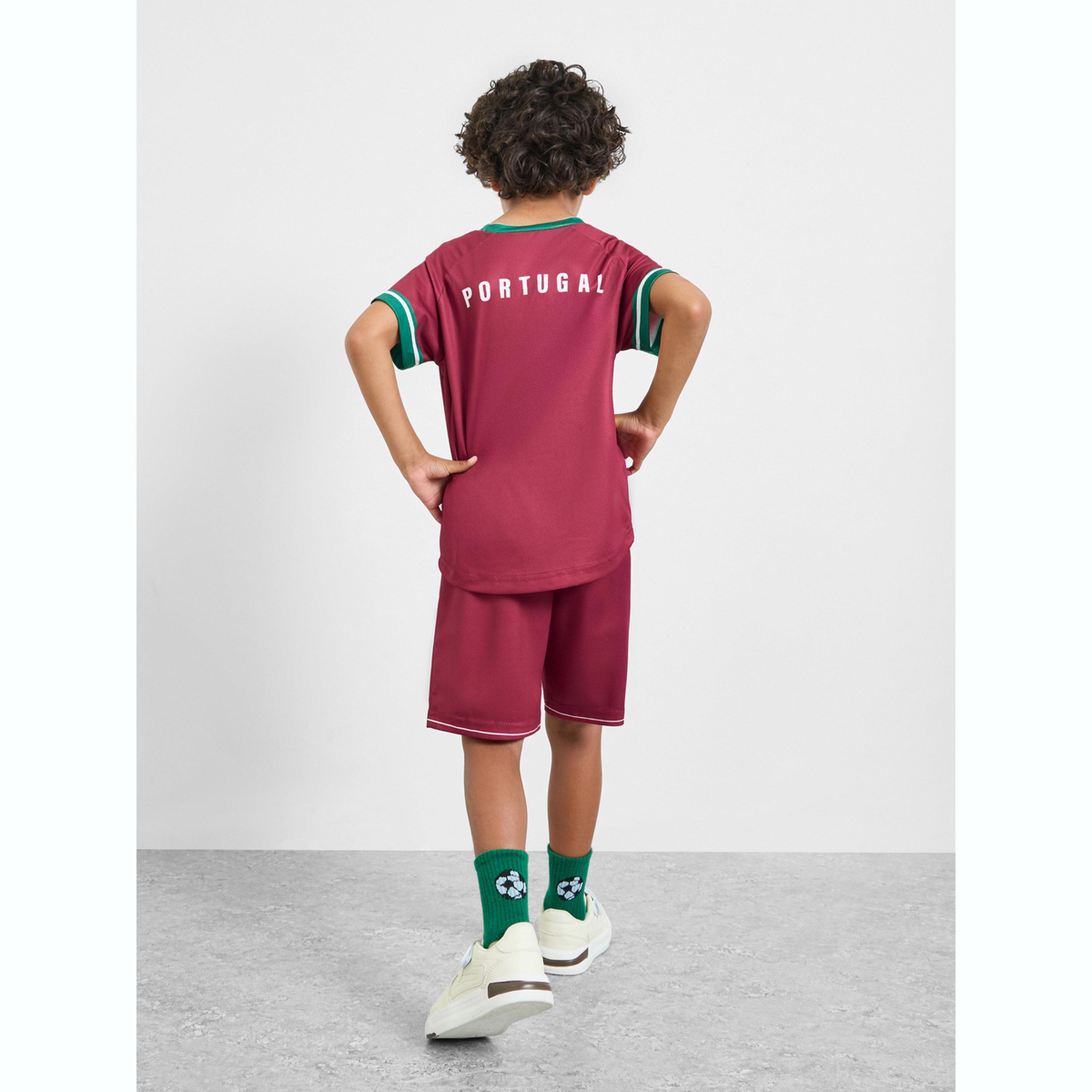 مجموعة من شورت وتيشيرت جيرسي بطبعات البرتغال مستوحاة من كرة القدم-boys-clothing-sportswear-sets-image-3
