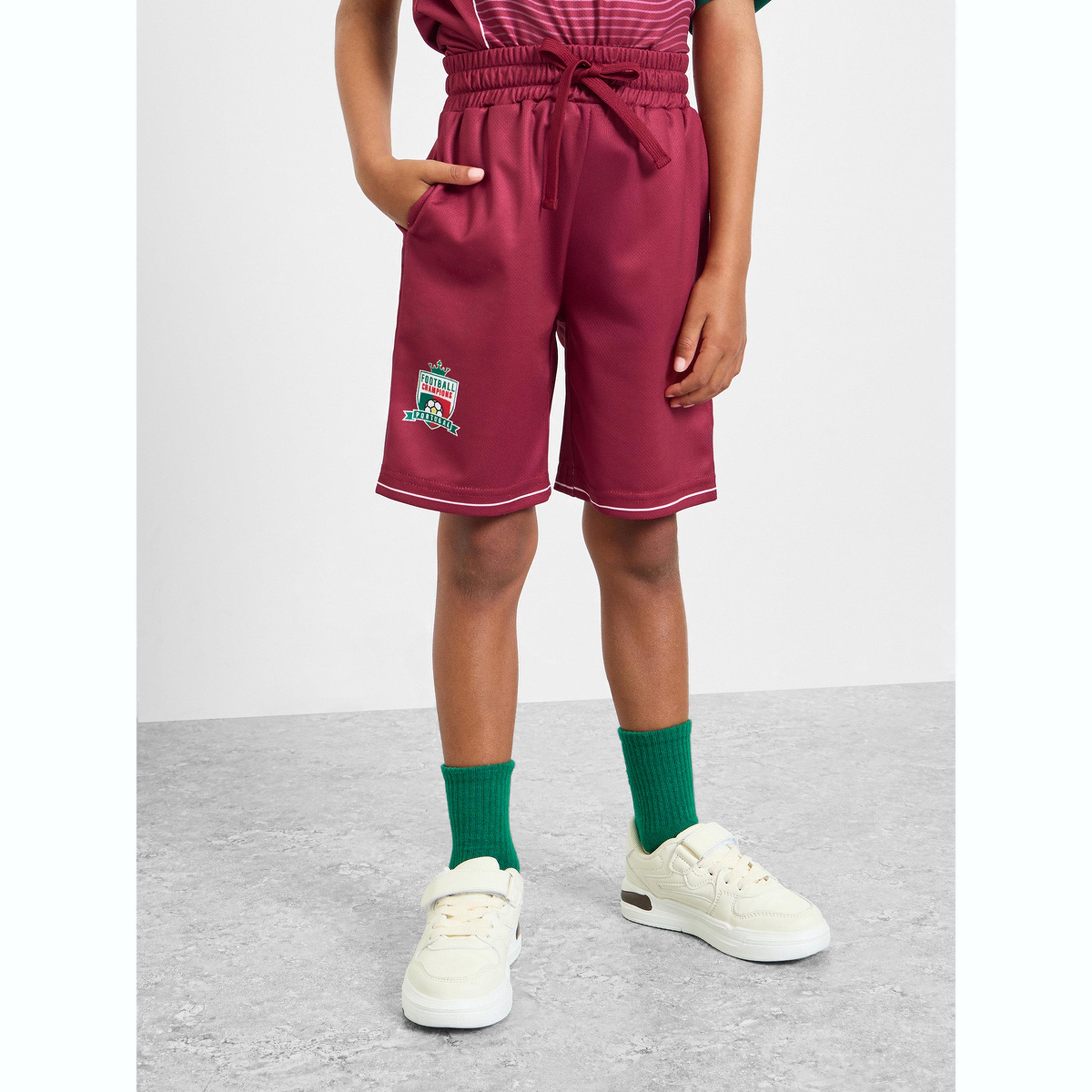 مجموعة من شورت وتيشيرت جيرسي بطبعات البرتغال مستوحاة من كرة القدم-boys-clothing-sportswear-sets-image-5