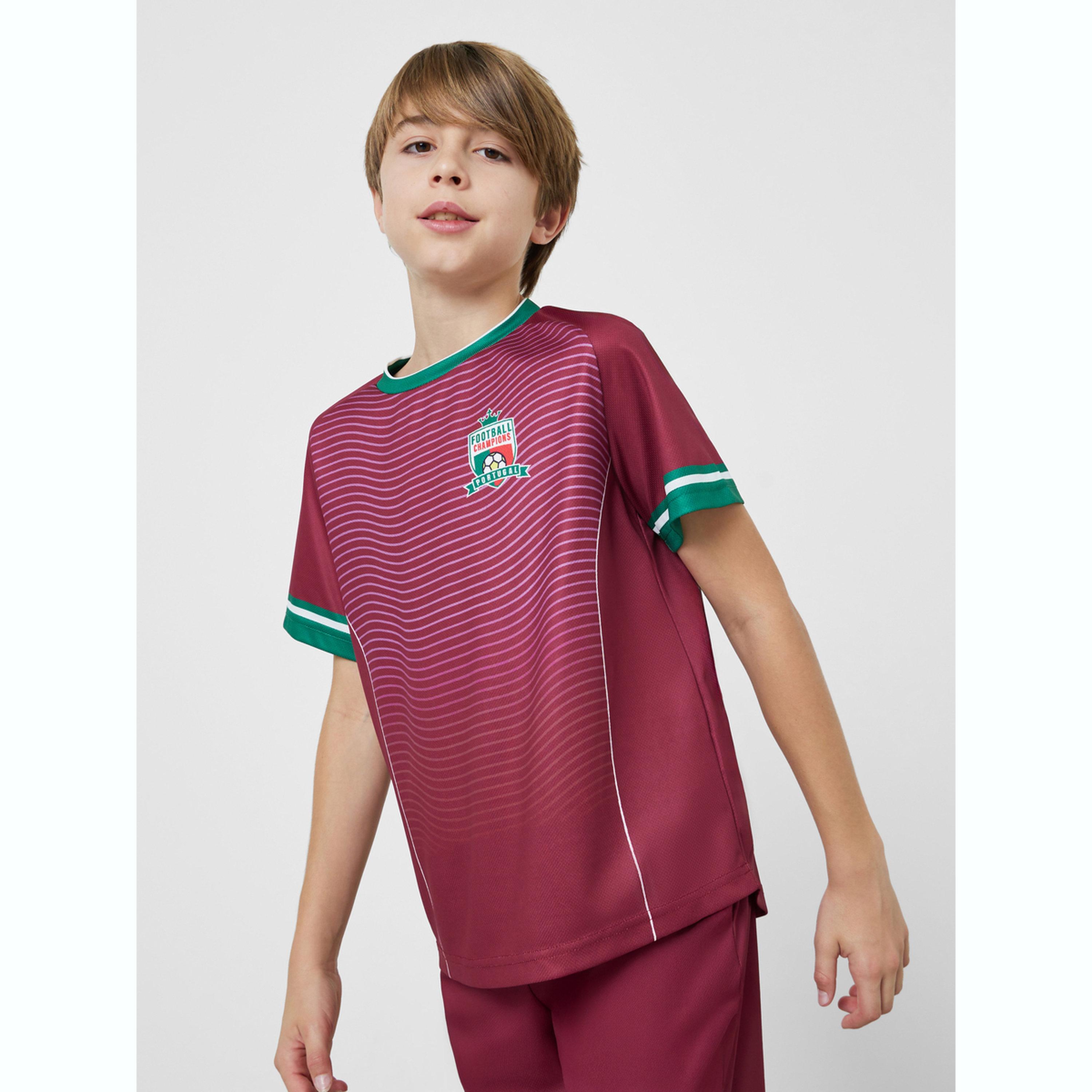 مجموعة من شورت وتيشيرت جيرسي بطبعات البرتغال مستوحاة من كرة القدم-boys-clothing-setsandcoords-image-3