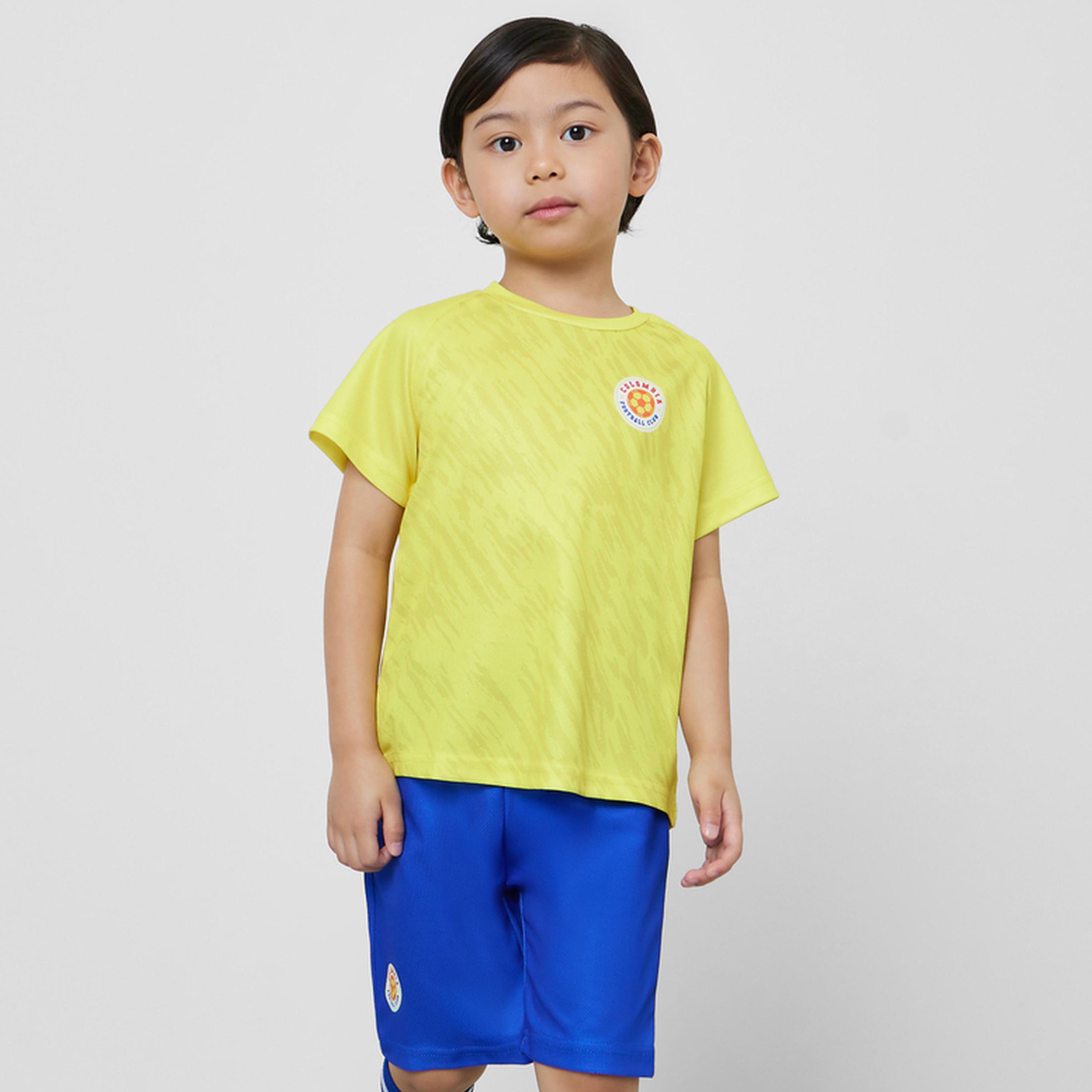 طقم كرة قدم منتخب كولومبيا من شورت وتيشيرت للأطفال-boys-clothing-sportswear-sets-image-1
