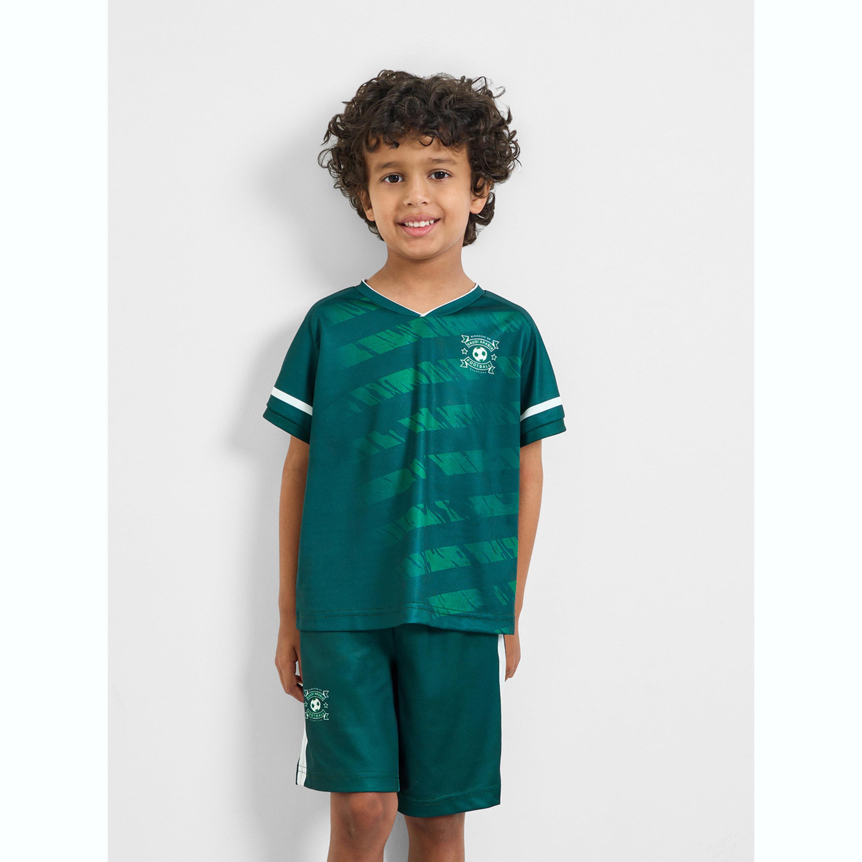Styli KSA Print Jersey T-Shirt and Shorts FIFA Football Set-boys-clothing-sportswear-sets-image-1