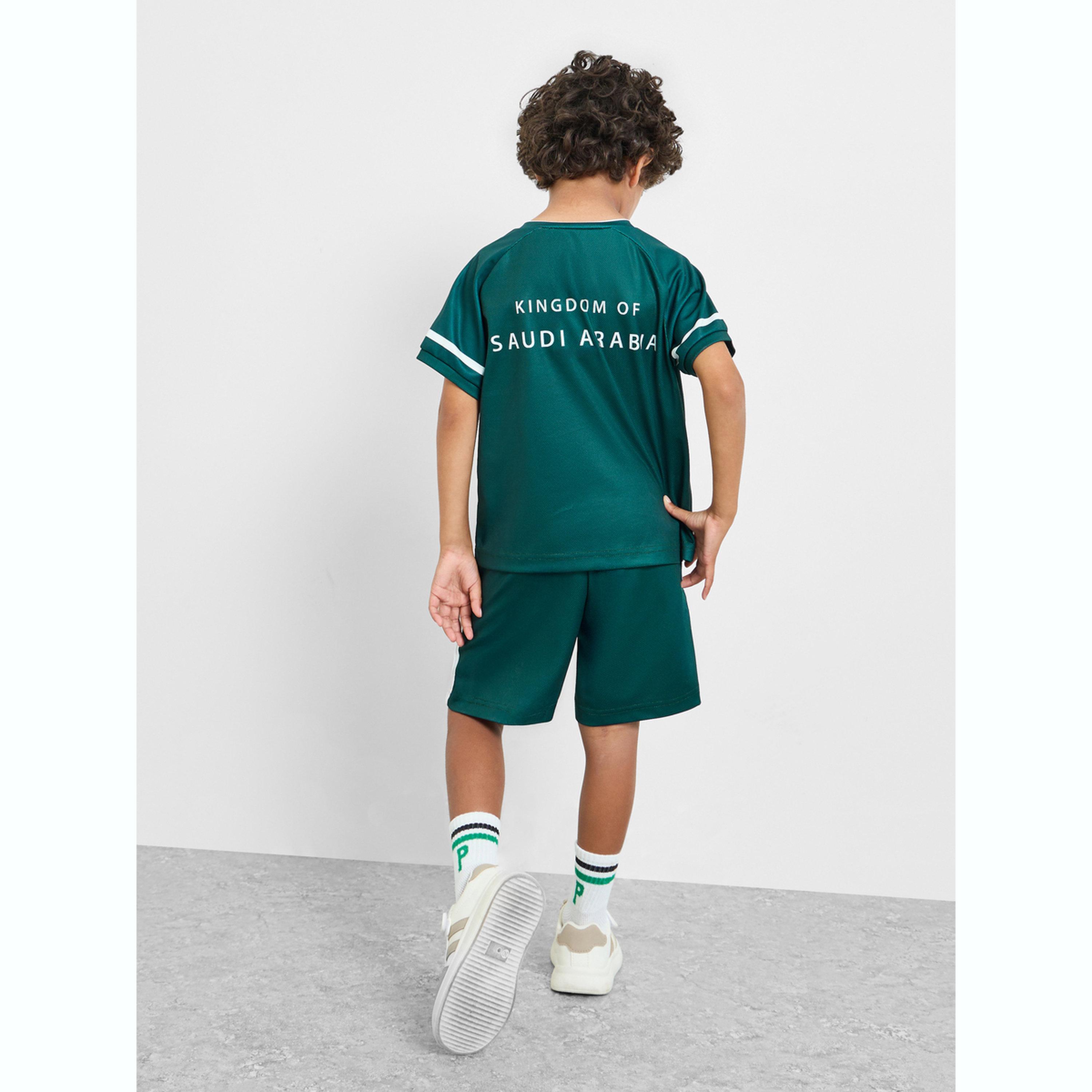 Styli KSA Print Jersey T-Shirt and Shorts FIFA Football Set-boys-clothing-sportswear-sets-image-3