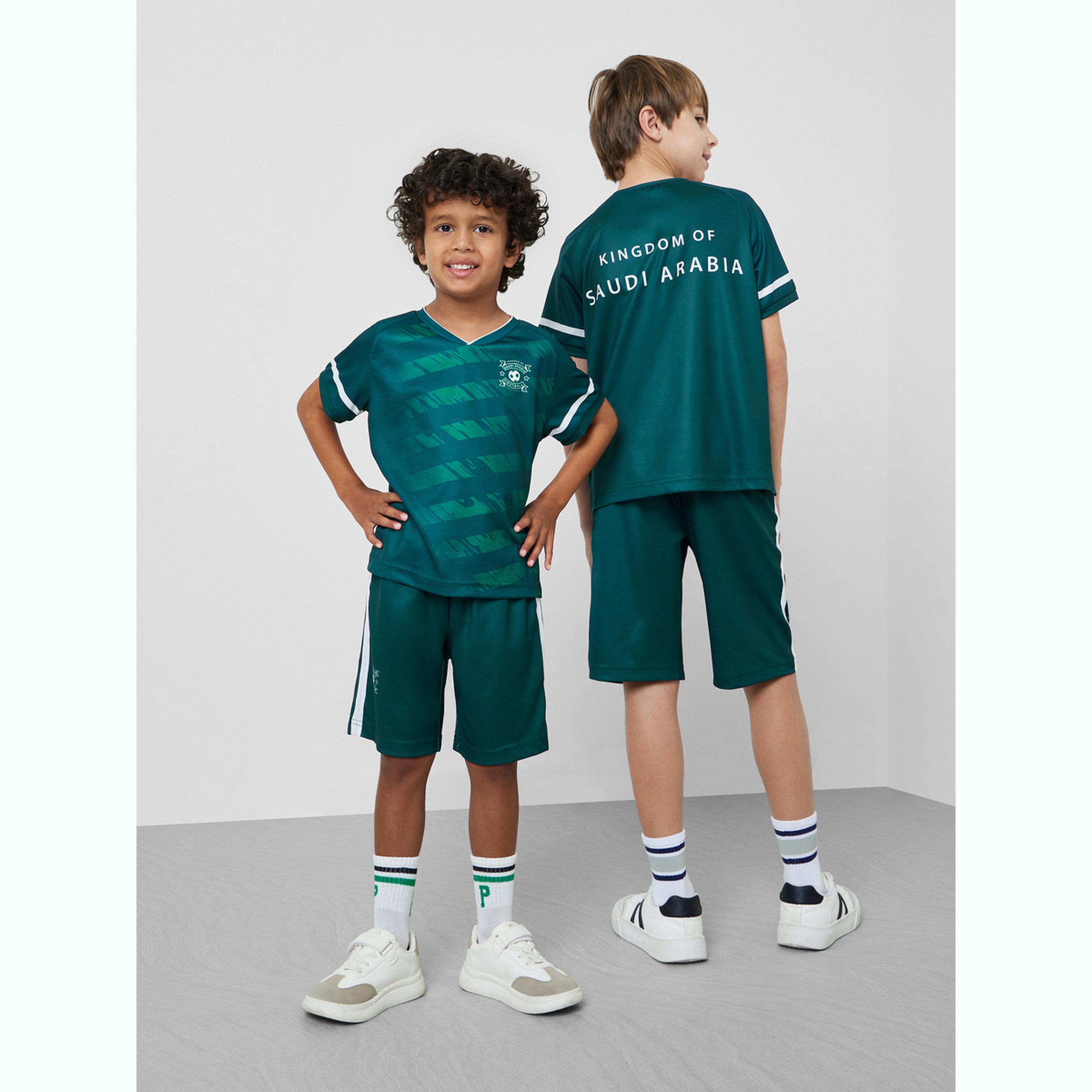 Styli KSA Print Jersey T-Shirt and Shorts FIFA Football Set-boys-clothing-sportswear-sets-image-4