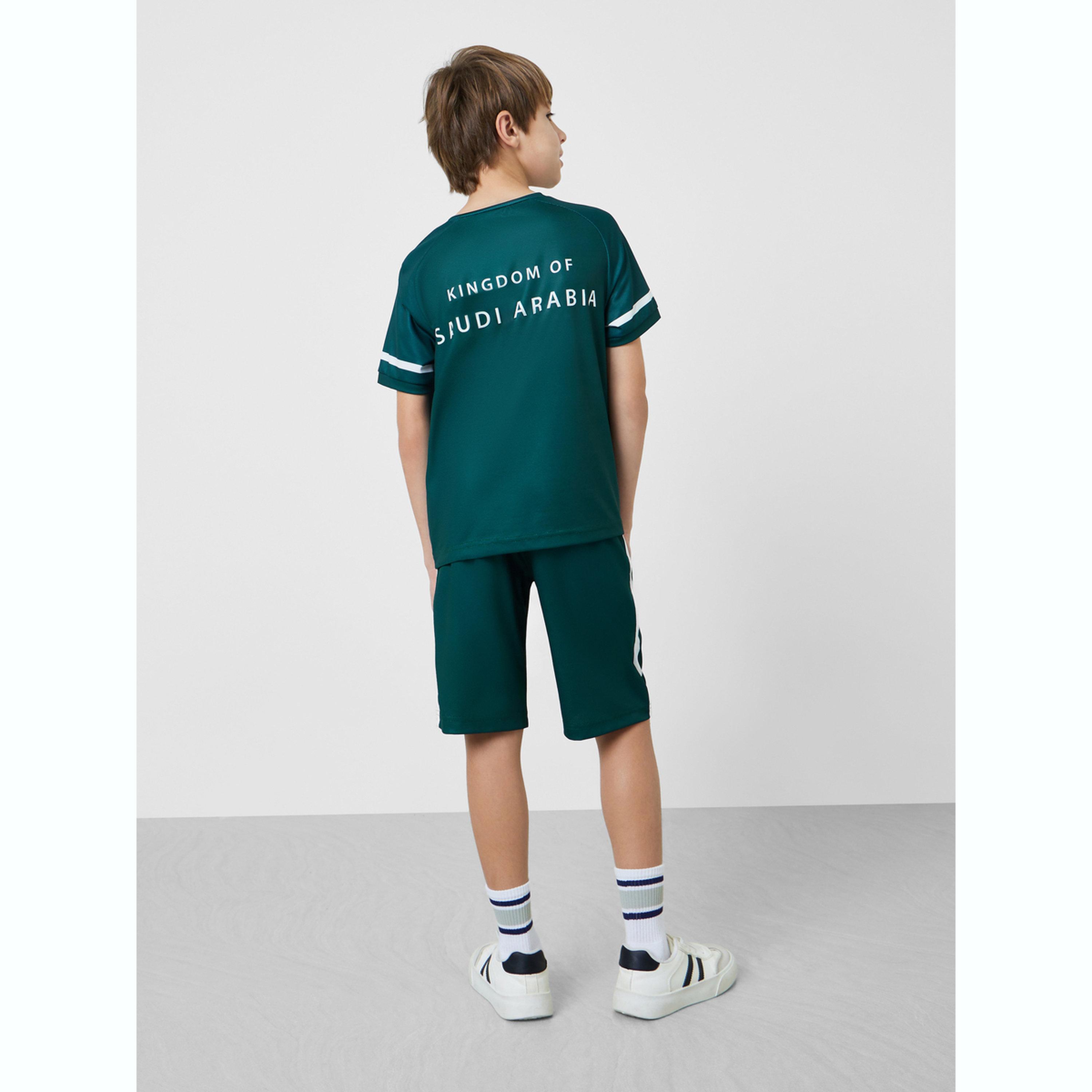 مجموعة من شورت وتيشيرت جيرسي بطبعات السعودية مستوحاة من كرة القدم-boys-clothing-setsandcoords-image-7