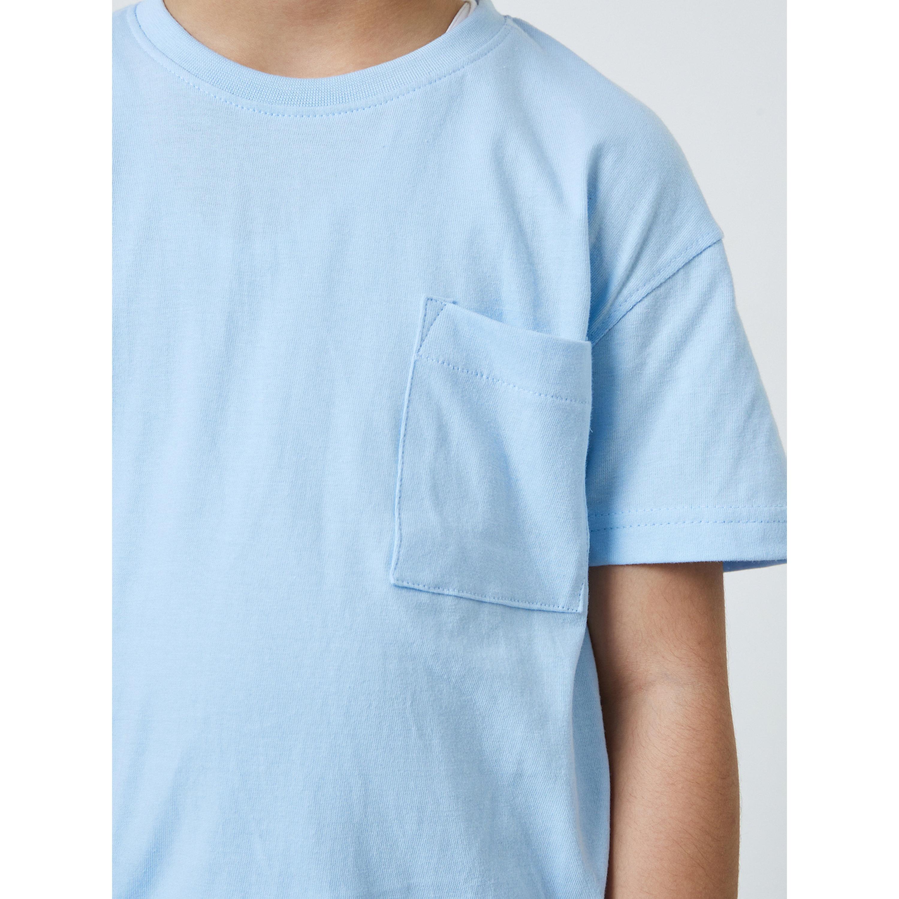 Styli Boys Short Sleeve T-Shirt and Checkered Shorts Set-boys-clothing-nightwear-image-6