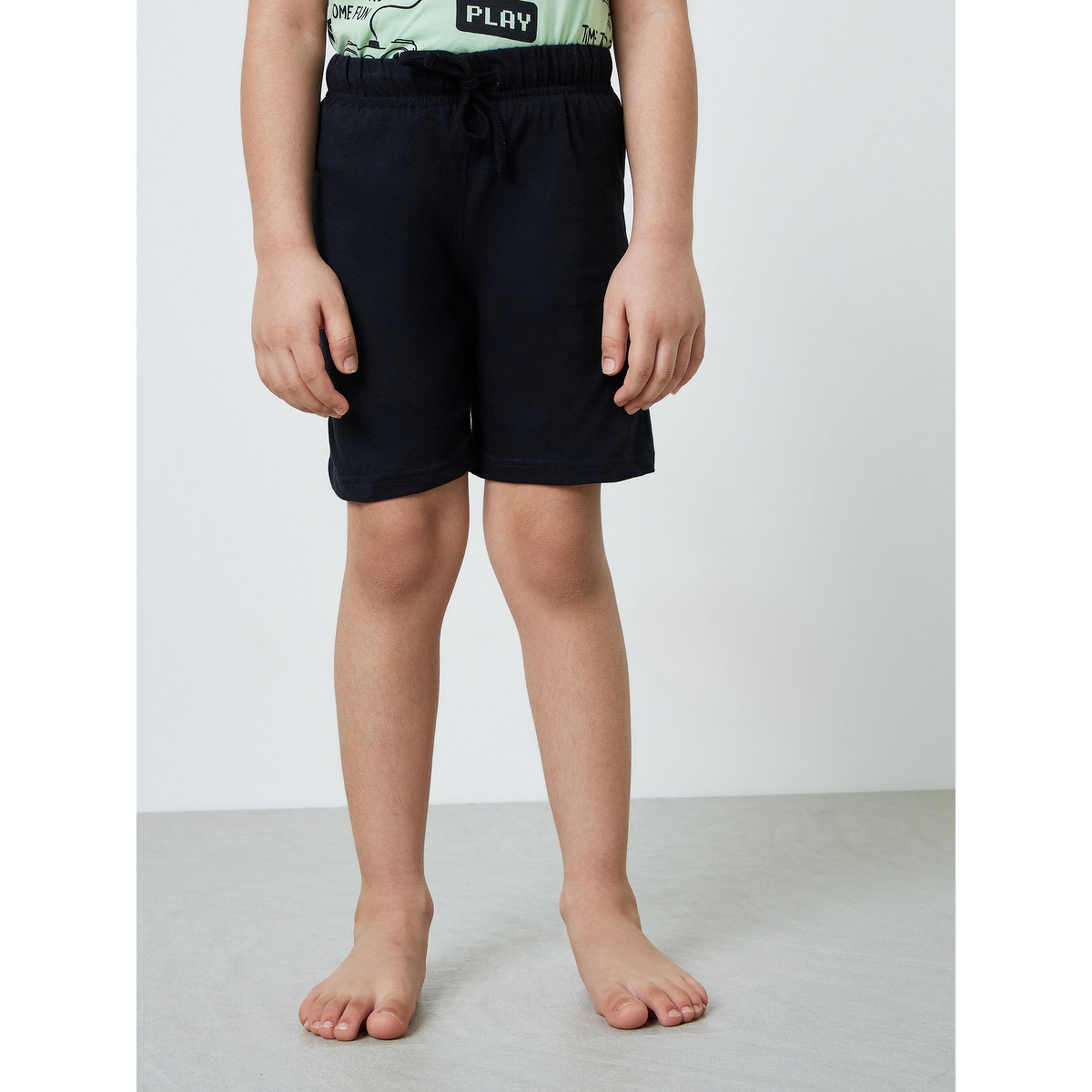 طقم من شورت وتيشيرت قطن بطبعة ألعاب للأولاد-boys-clothing-nightwear-image-5