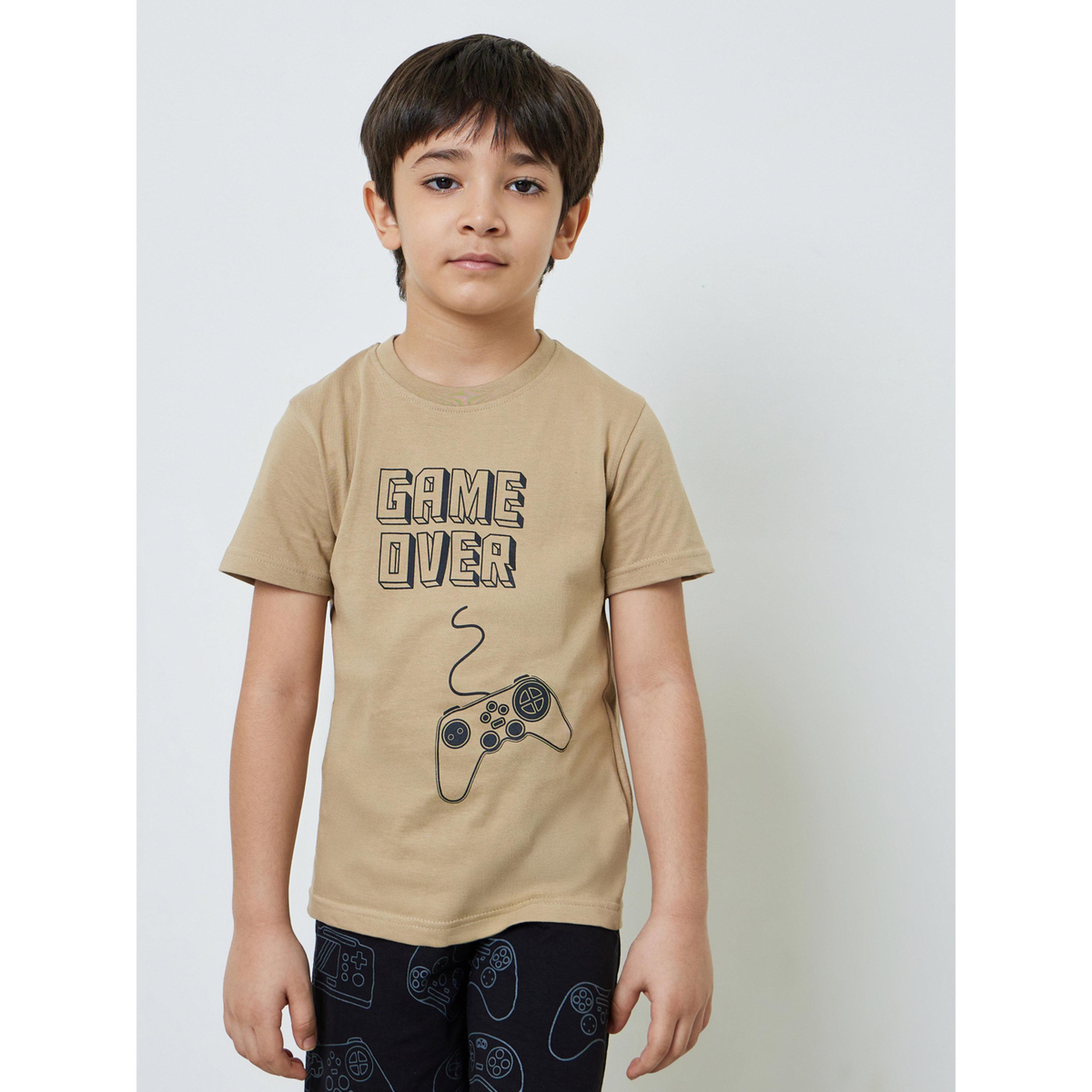 طقم من شورت وتيشيرت بطبعة ألعاب للأولاد-boys-clothing-nightwear-image-3