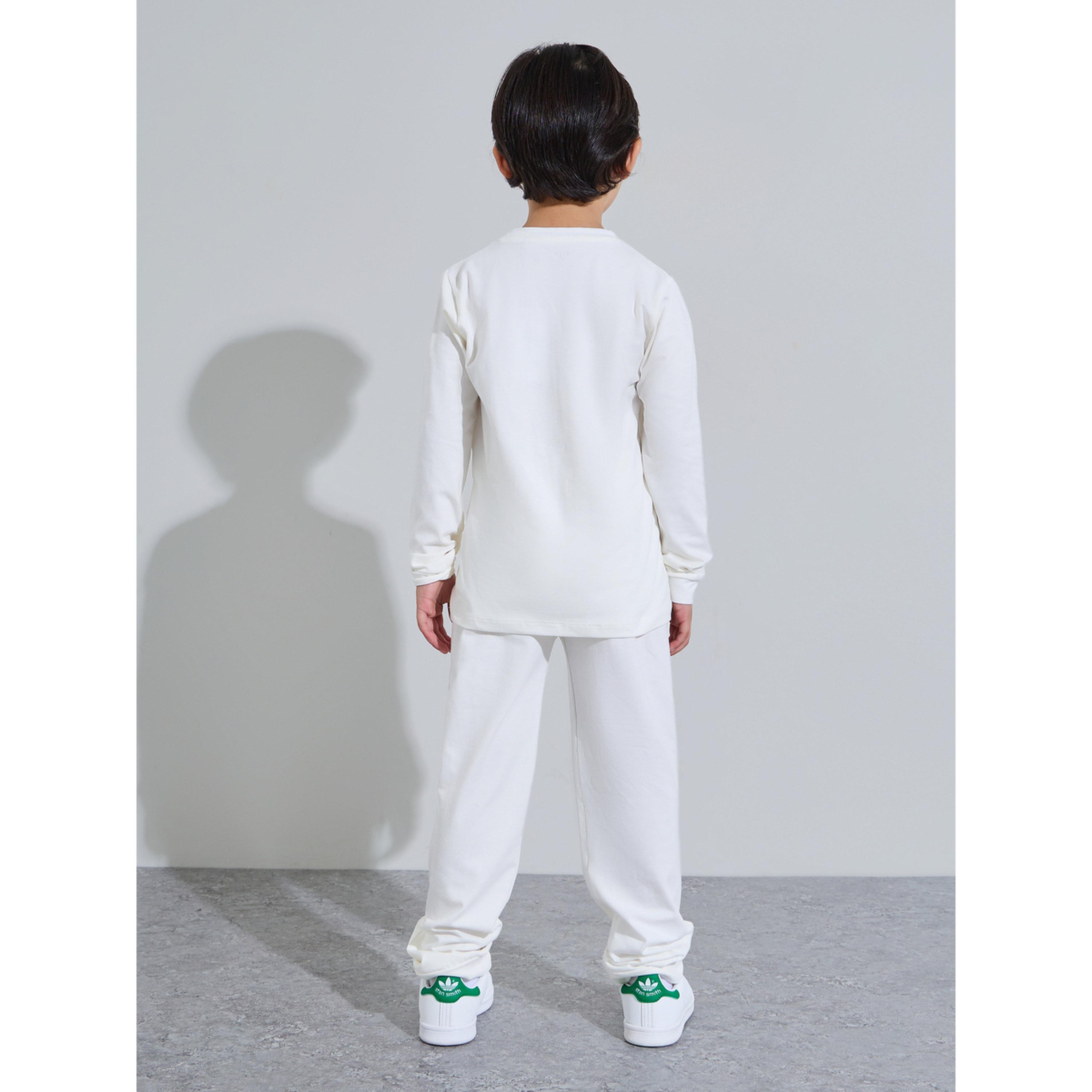 طقم من جوغر وتيشيرت قطن بأكمام طويلة مناسب للجنسين للأطفال-boys-clothing-setsandcoords-image-4