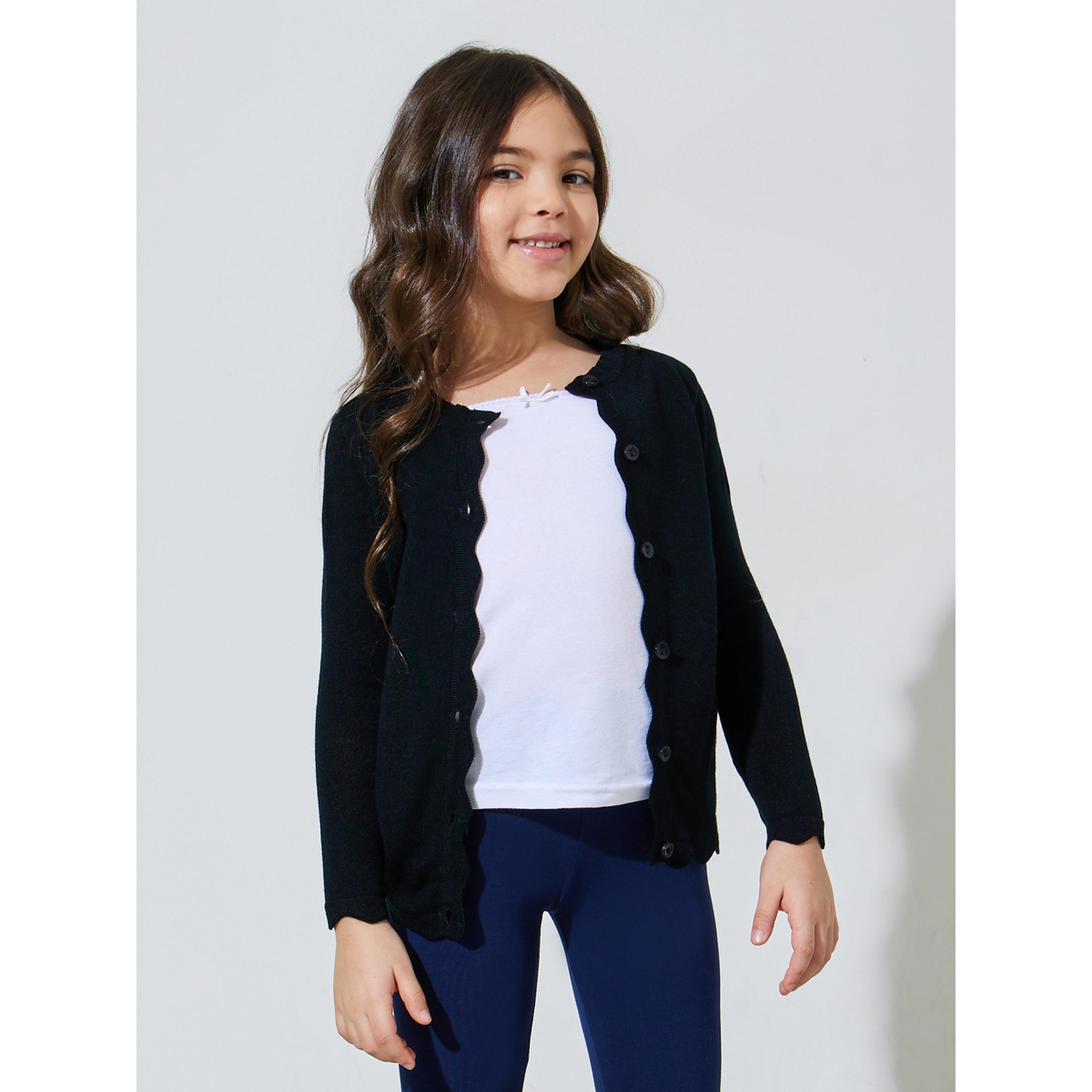 كارديجان سادة بأزرار أمامية للبنات-girls-clothing-jumpersandcardigans-image-3