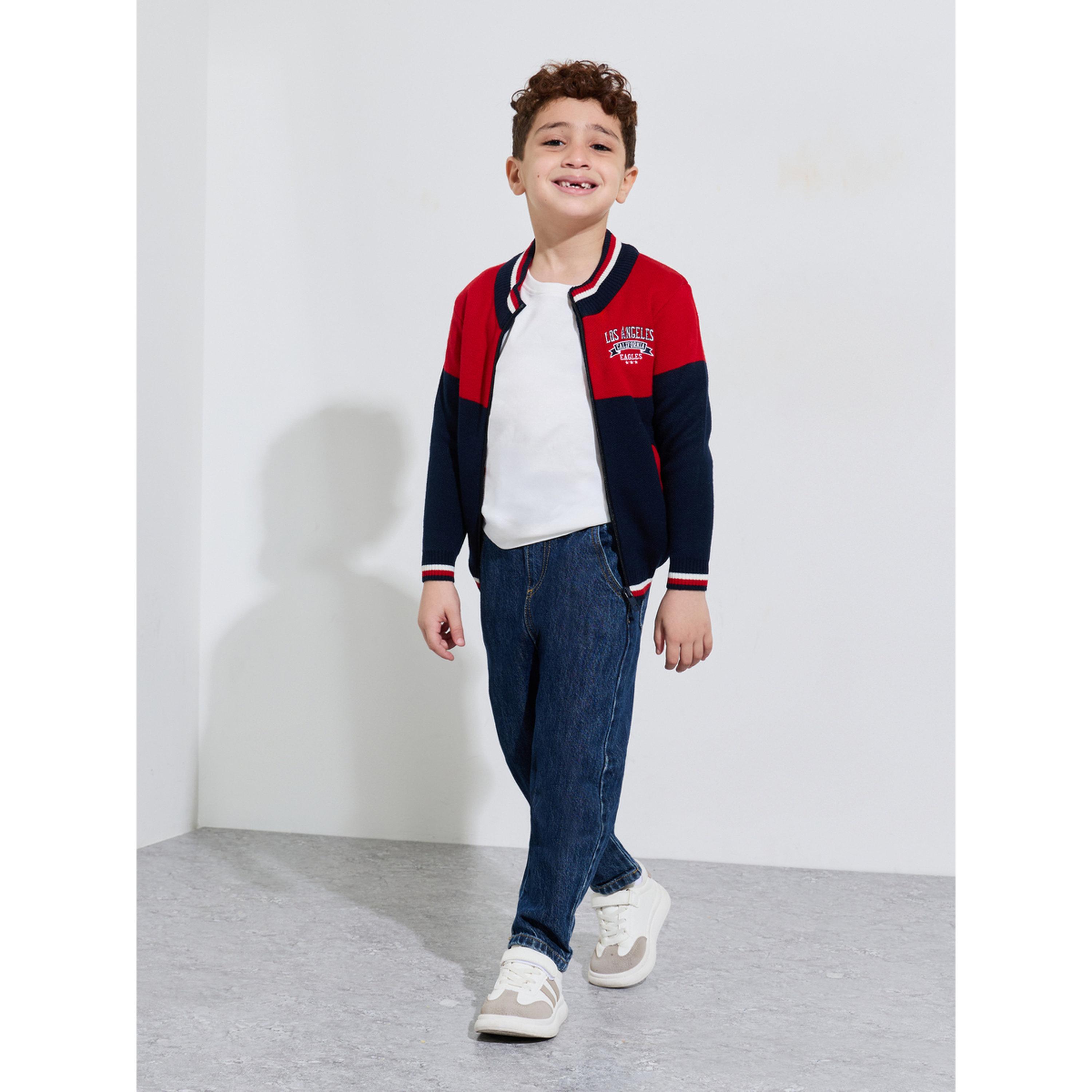 جاكيت بسحاب مطرز بنمط كتل الالوان للأولاد-boys-clothing-winterwear-jacketsandcoats-image-2