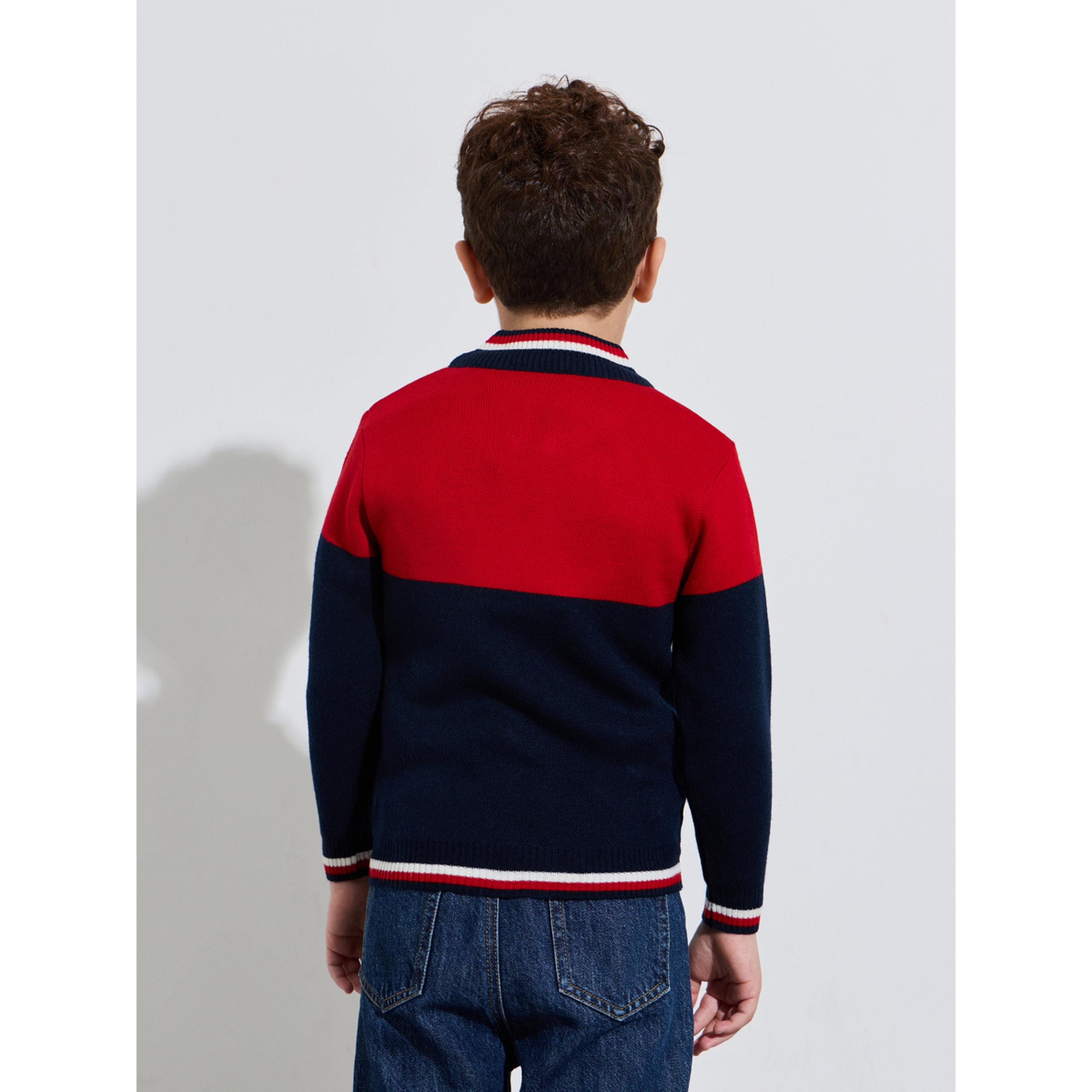 جاكيت بسحاب مطرز بنمط كتل الالوان للأولاد-boys-clothing-winterwear-jacketsandcoats-image-4