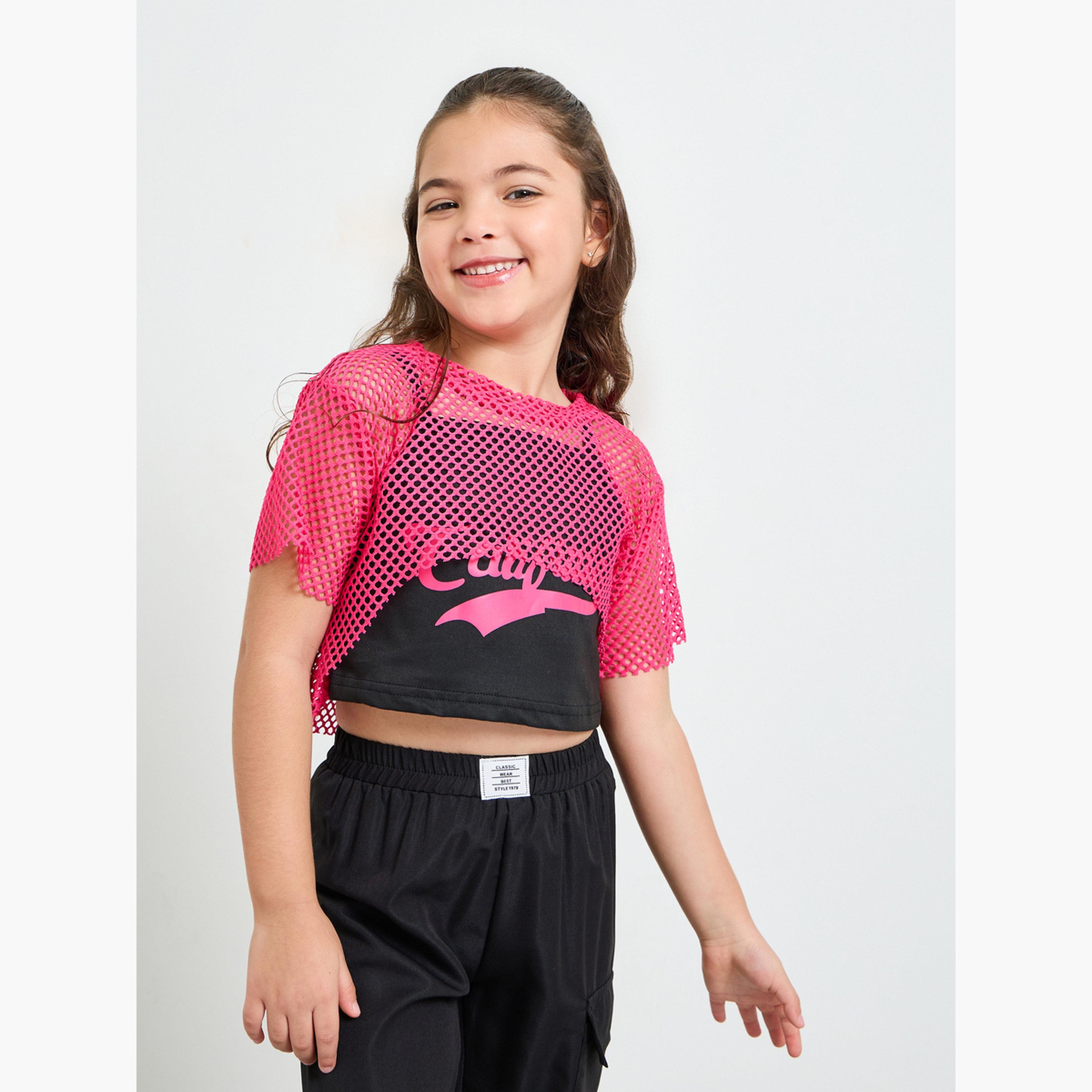طقم رياضي من 3 قطع جوغر وتيشيرت قصير وبلوزة مطبوعة-girls-clothing-setsandcoords-image-5