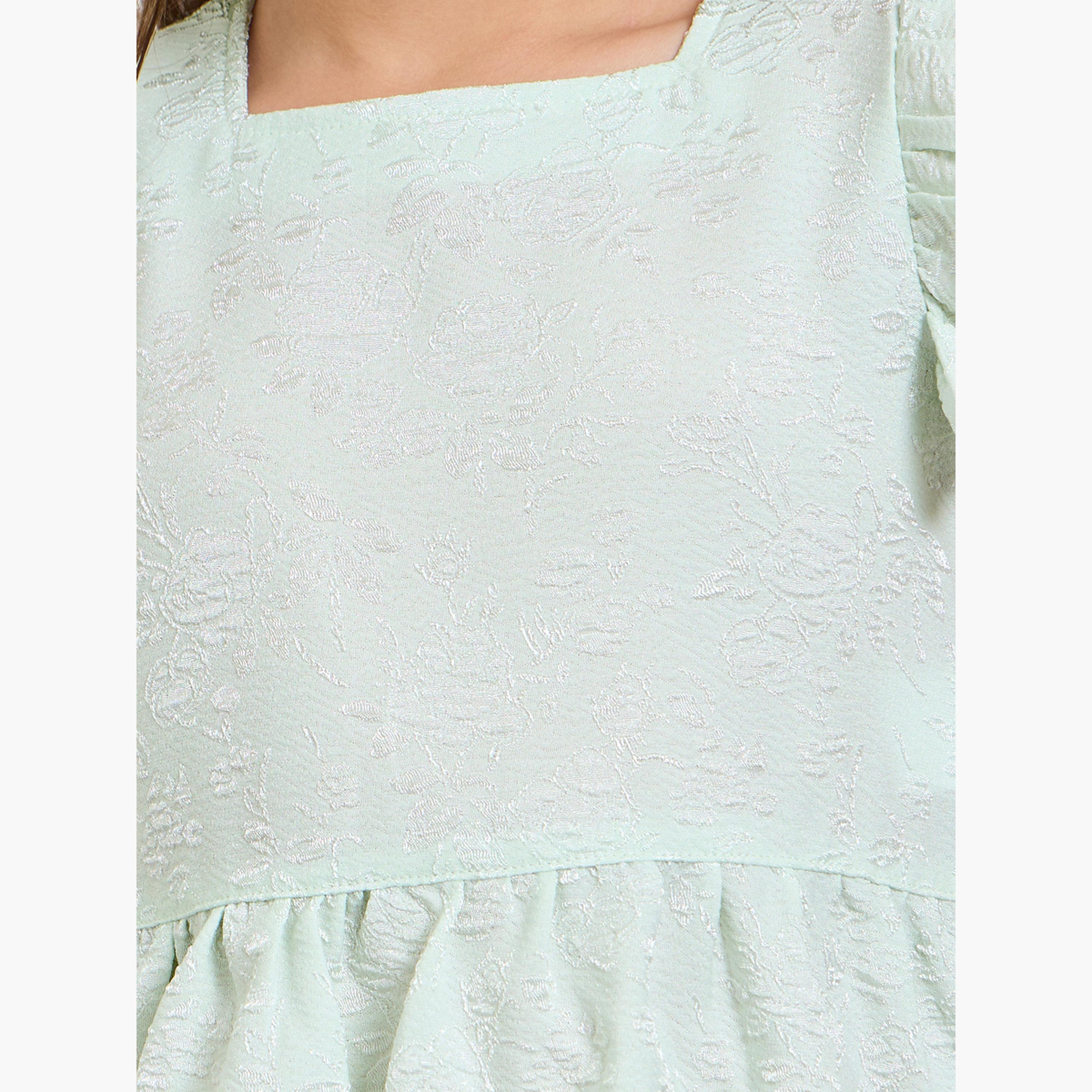 مجموعة من شورت وبلوزة جاكار للبنات-girls-clothing-setsandcoords-image-5