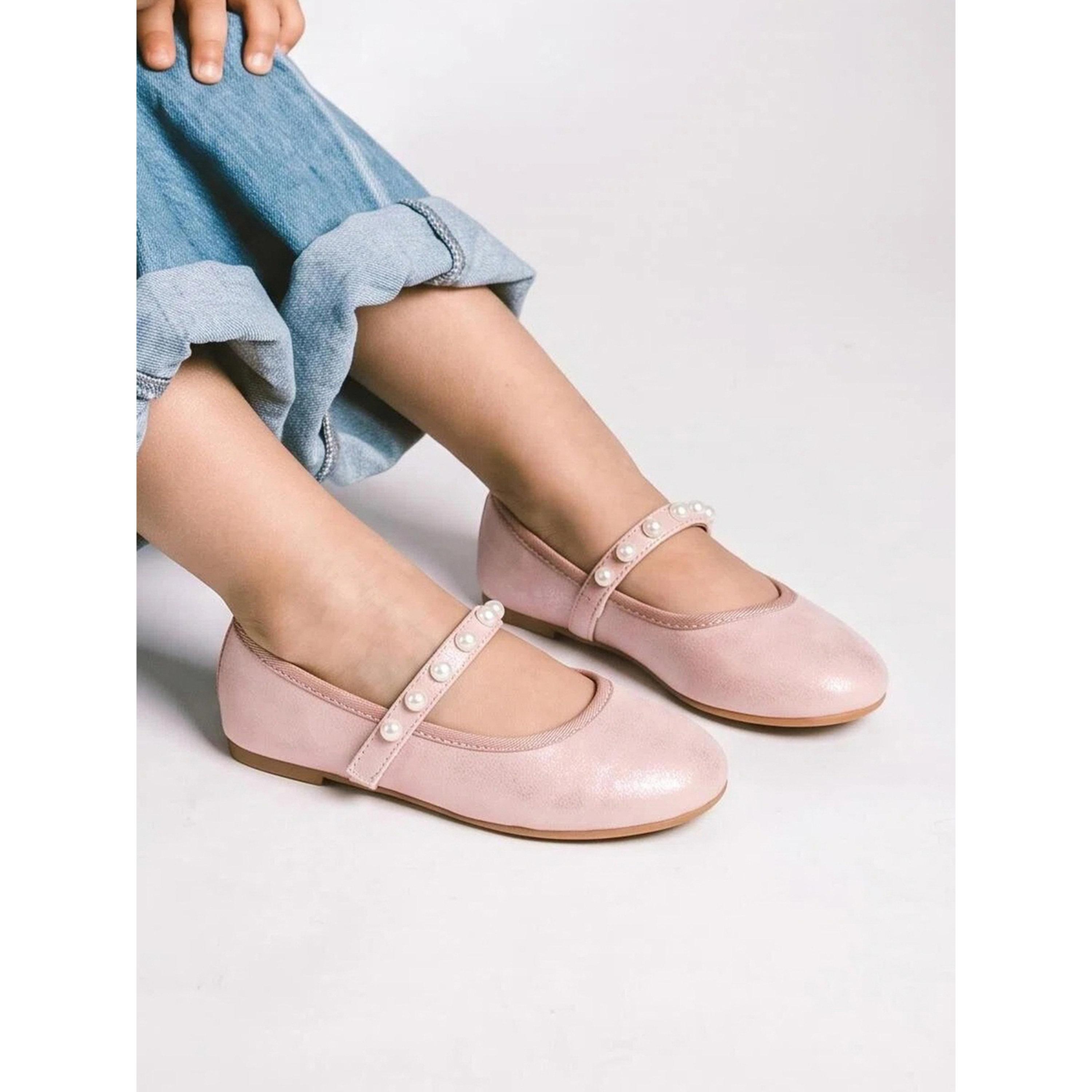 حذاء باليرينا سهل الارتداء ومزين باللؤلؤ-girls-shoes-ballerinas-image-2
