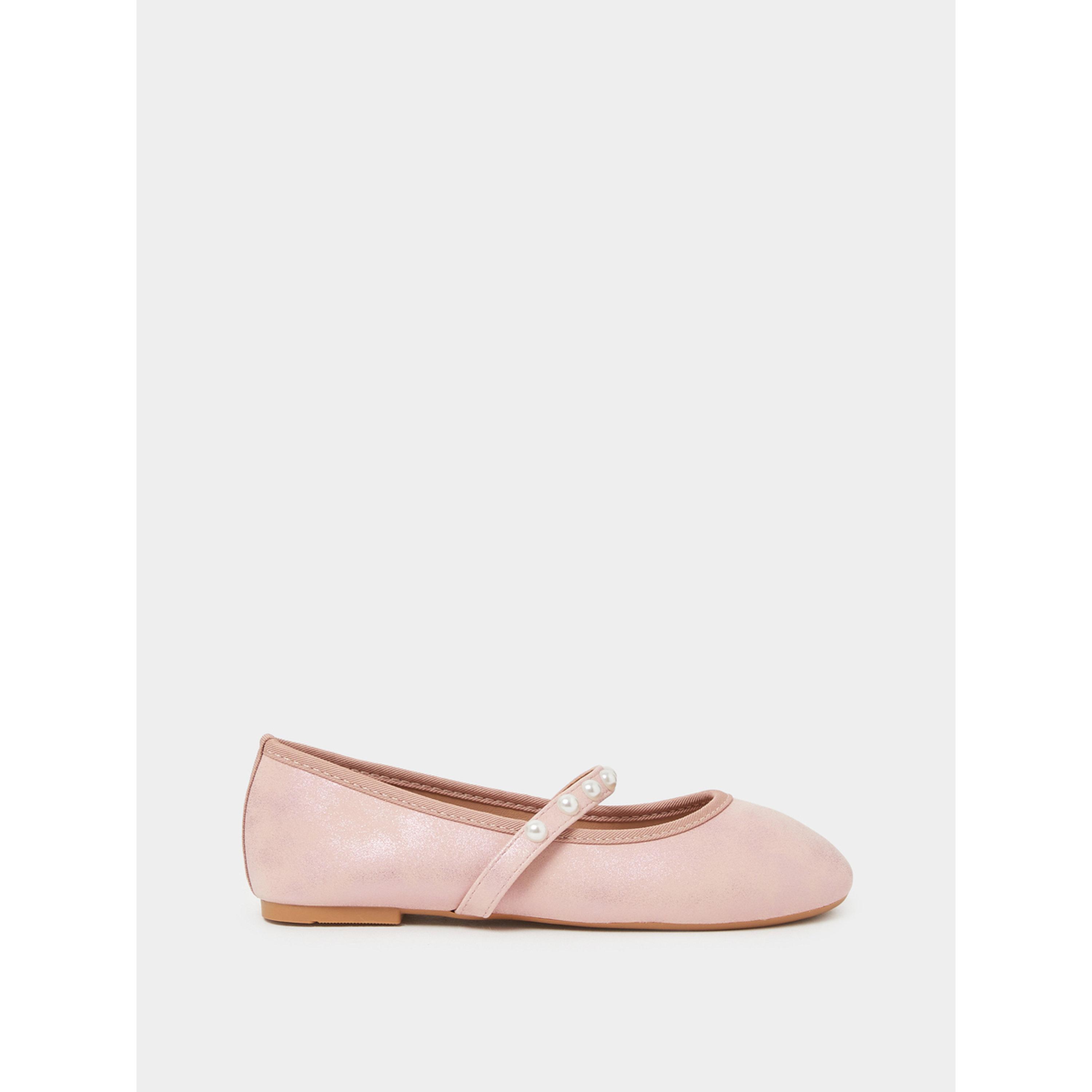 حذاء باليرينا سهل الارتداء ومزين باللؤلؤ-girls-shoes-ballerinas-image-3