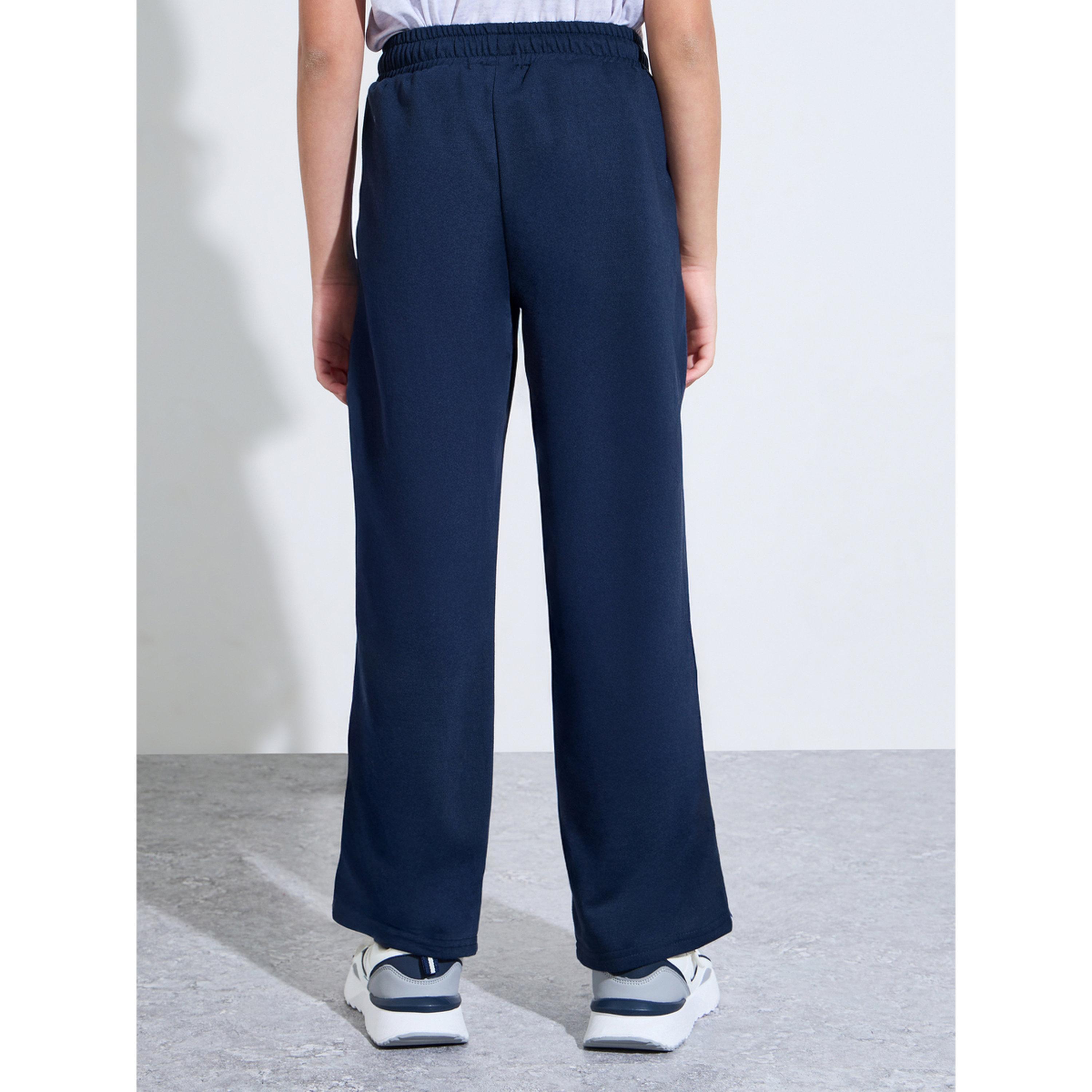 بنطال جوغر بقصة مستقيمة وأشرطة جانبية للبنات الكبار-girls-clothing-bottoms-joggersandtrackpants-image-4