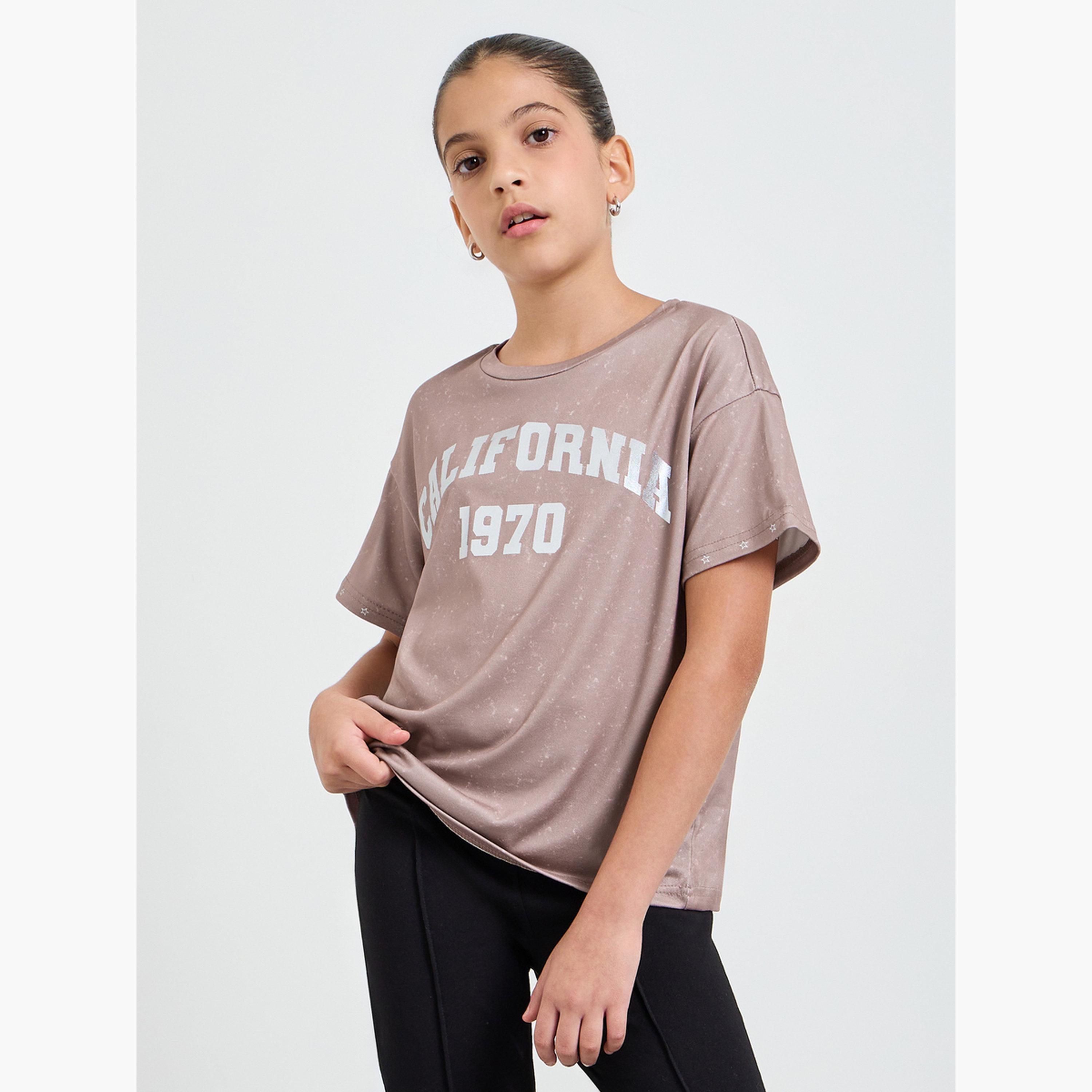 Styli Teen Girls Acid Wash Relaxed T-Shirt-girls-clothing-tshirts-image-1